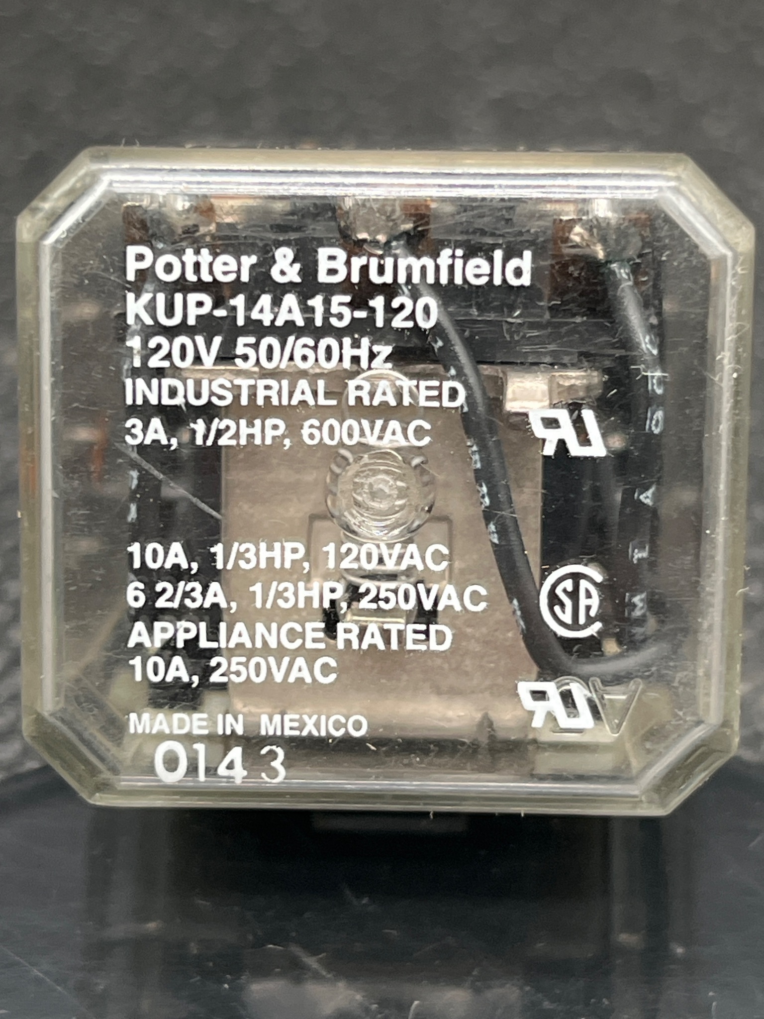 Potter & Brumfield KUP-14A15-120 General Purpose Relay USED 5