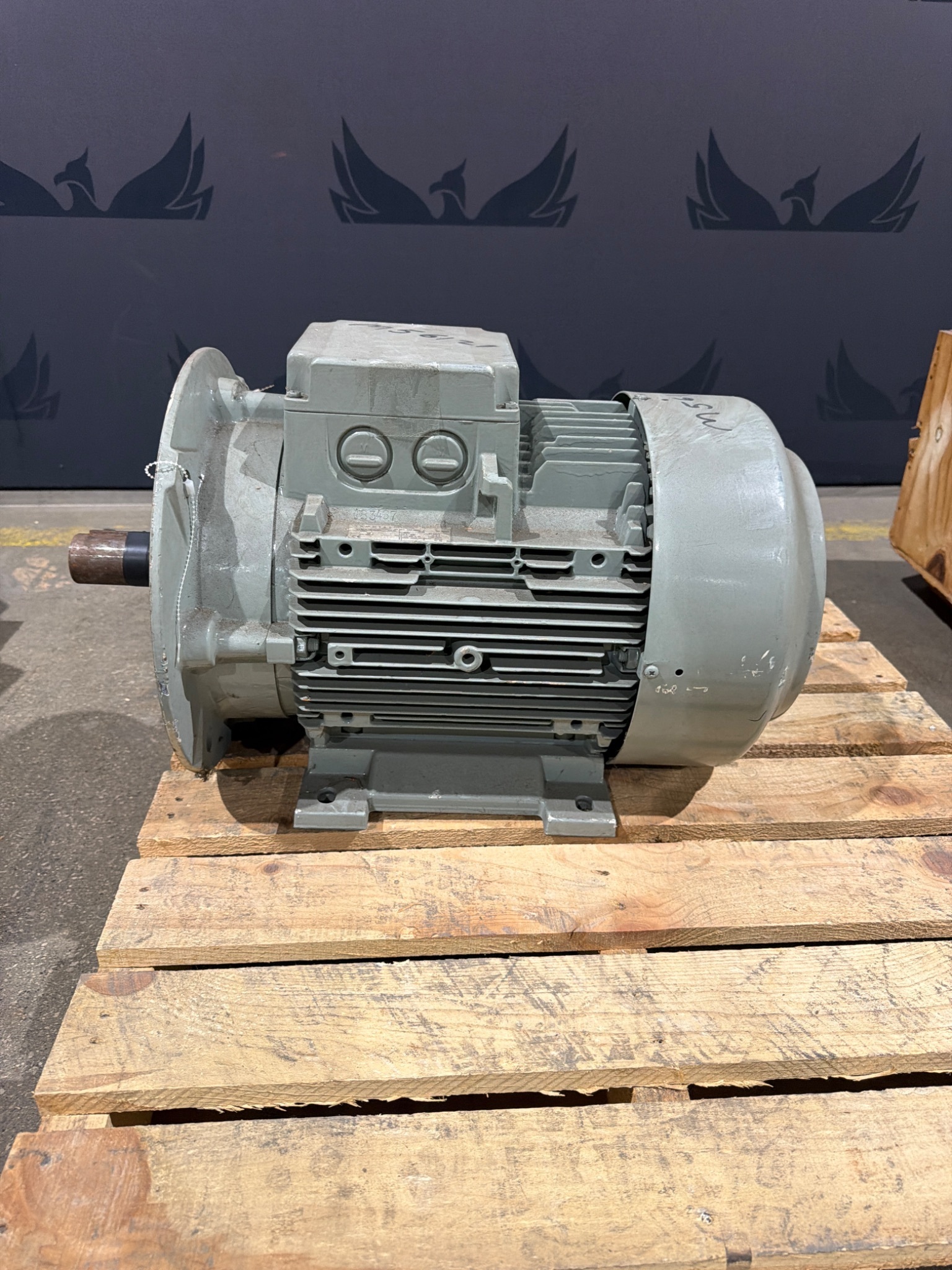 LAMMERS AS. MOT 7AA 160M‑6 AC Electric Motor 8.6 kW 480V 3‑Phase USED 0