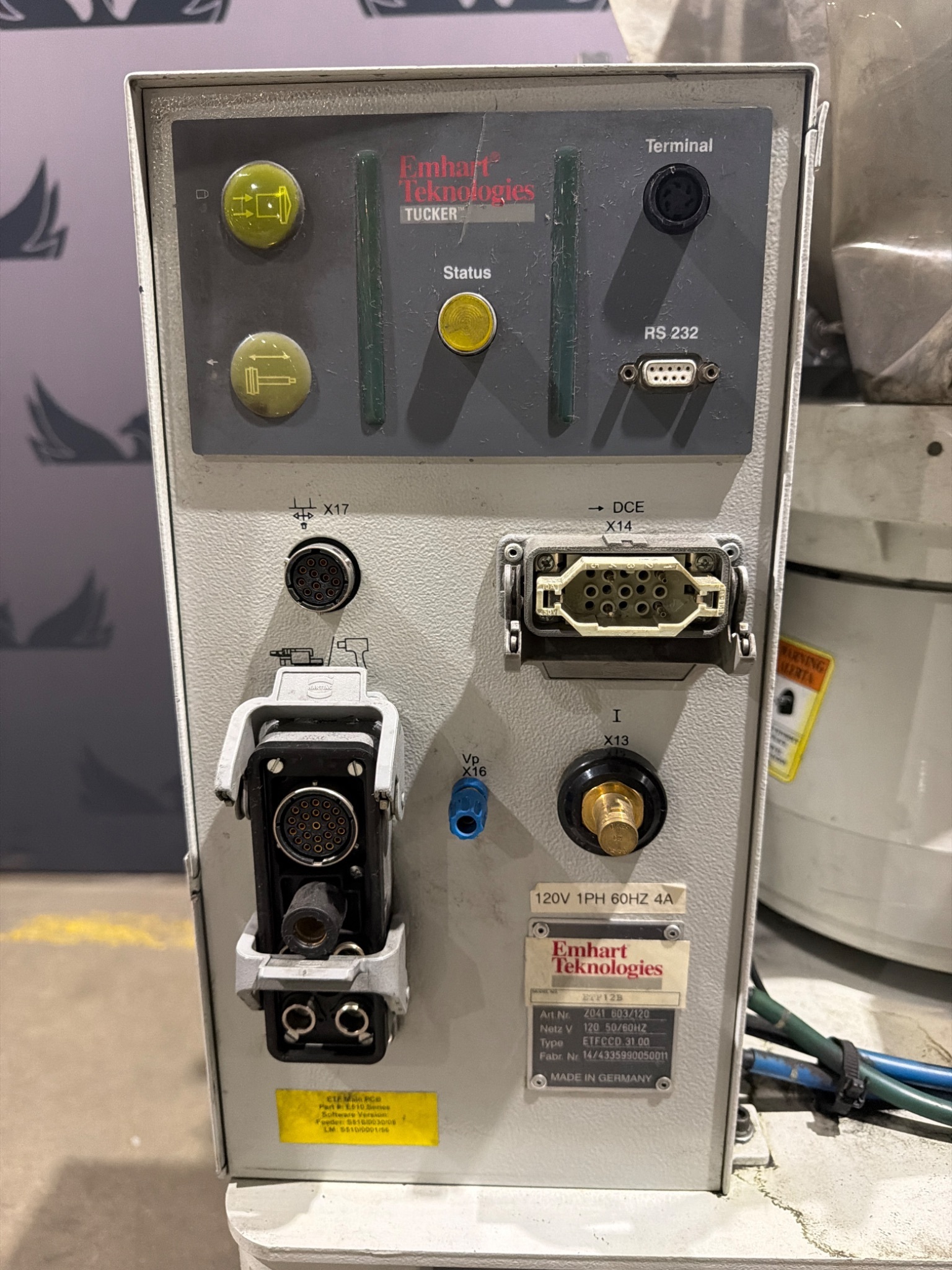 EMHART TEKNOLOGIES ETF12B Stud Feeder USED 3