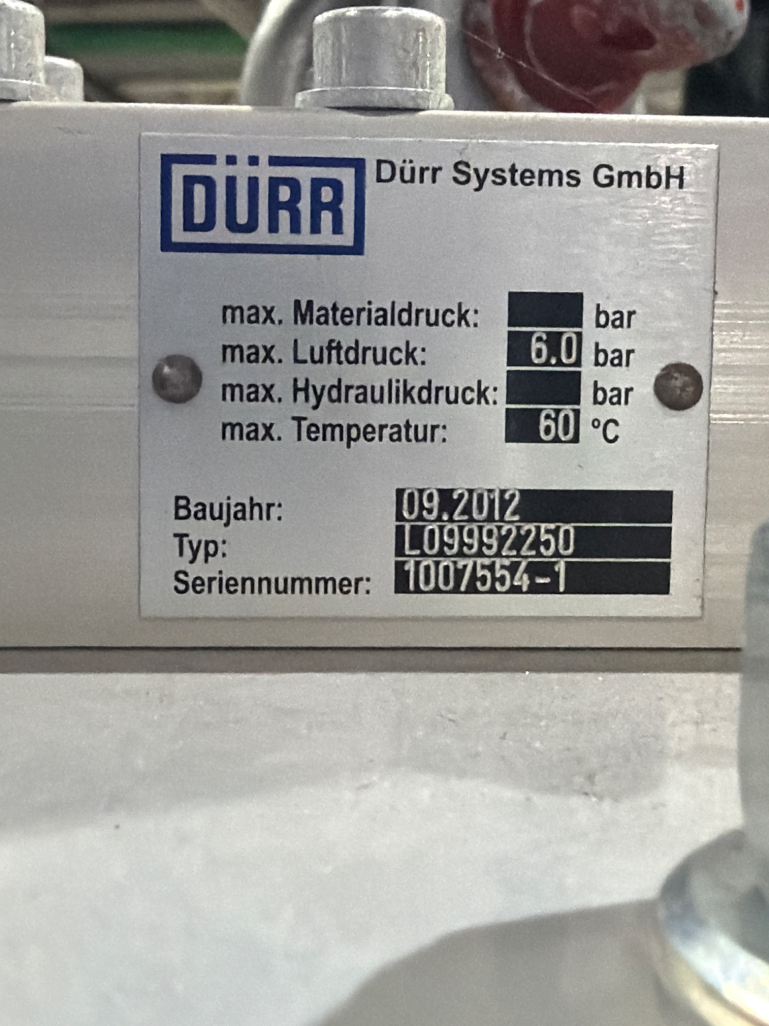 Dürr Systems Hydraulic Actuator Assembly with Pneumatic Control NEW 5