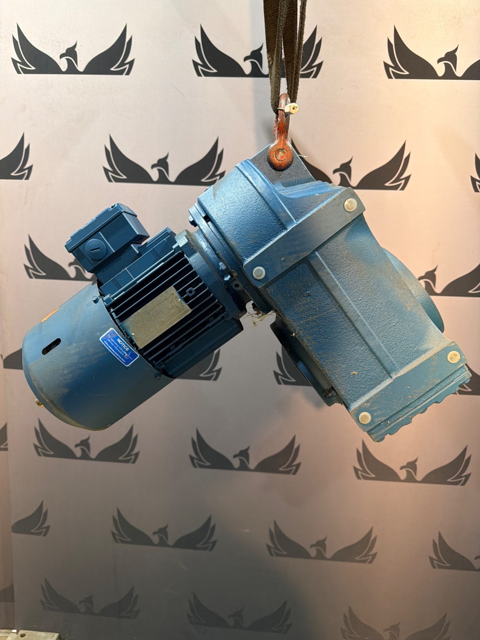 SEW‑EURODRIVE FA77BDT90L4 Gearmotor 2HP 166.47:1 Brake NEW 0