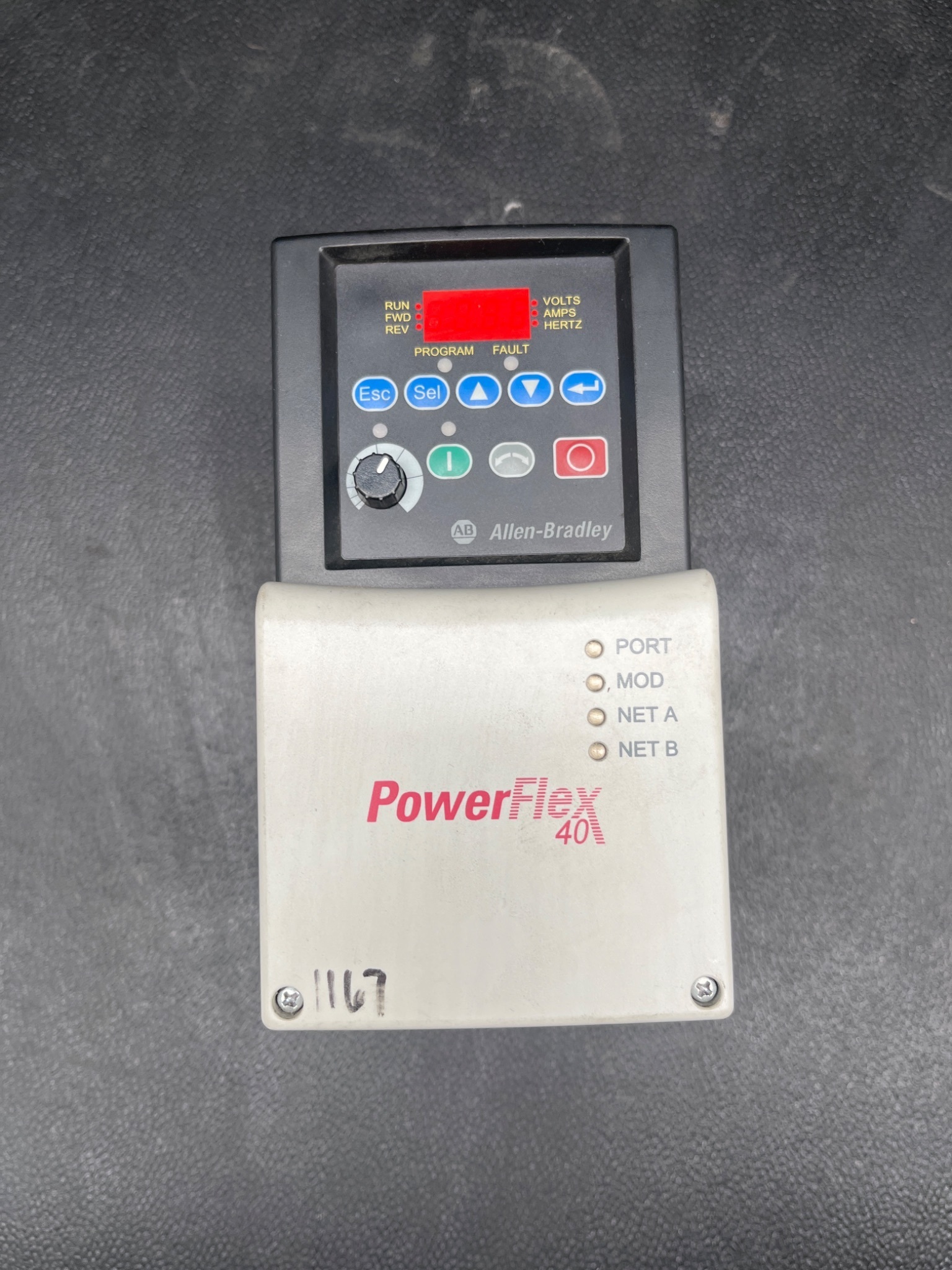 ALLEN BRADLEY 22B-D2P3N104 POWERFLEX 40 DRIVE USED 1