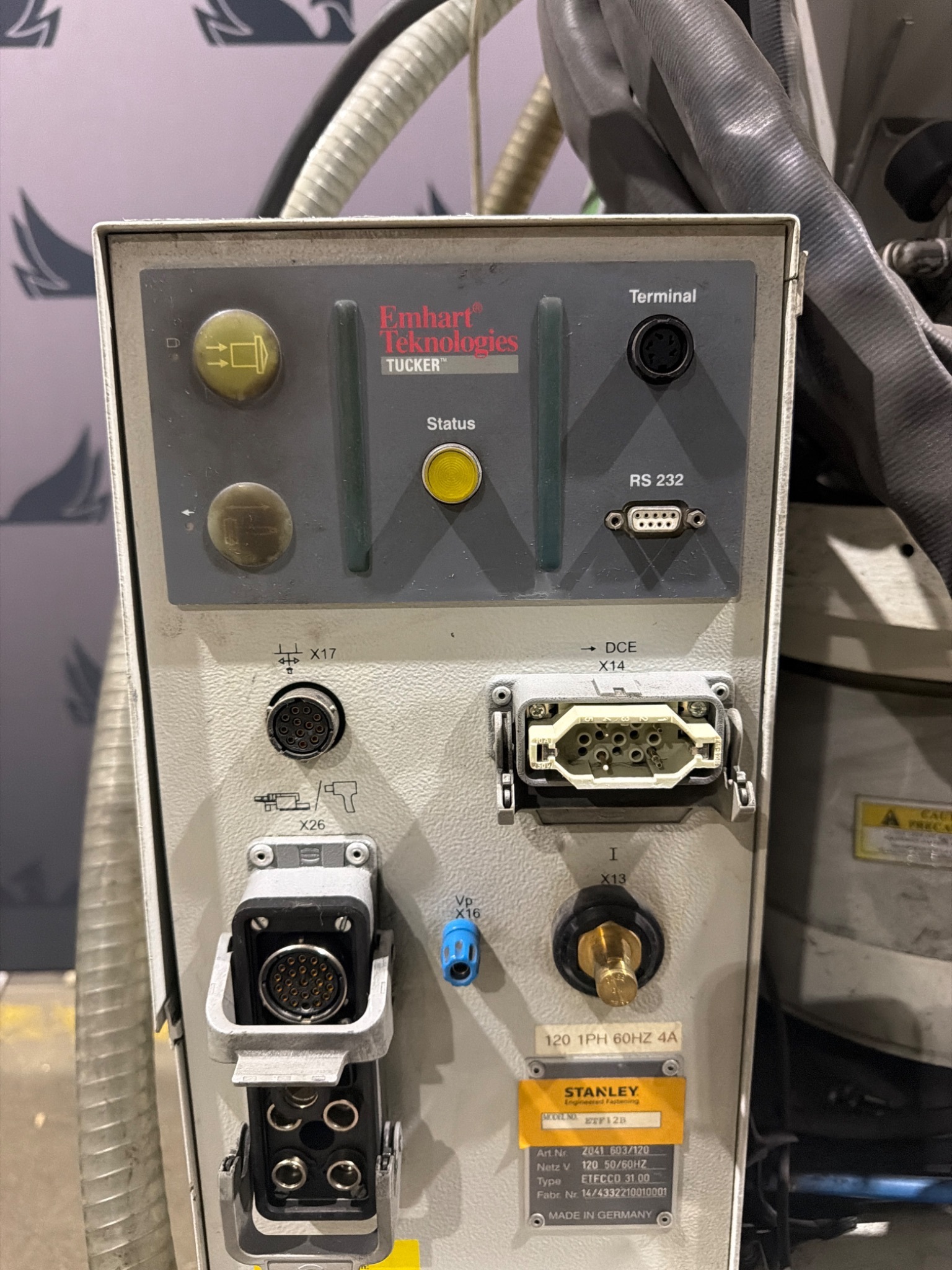 EMHART TEKNOLOGIES ETF12B Stud Welder USED 3
