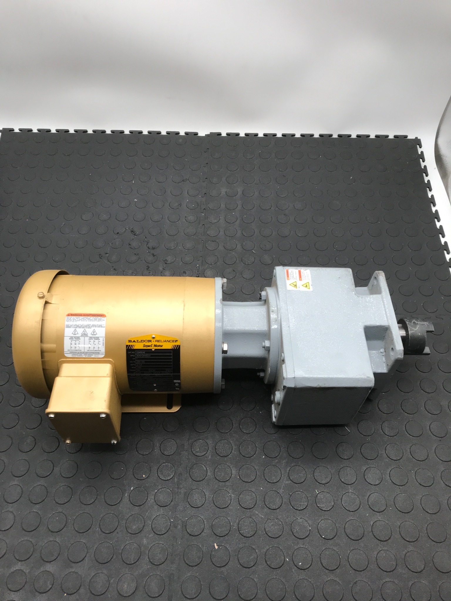 STOBER C202 Gear Reducer w/ BALDOR Reliance 1HP Motor NEW 0
