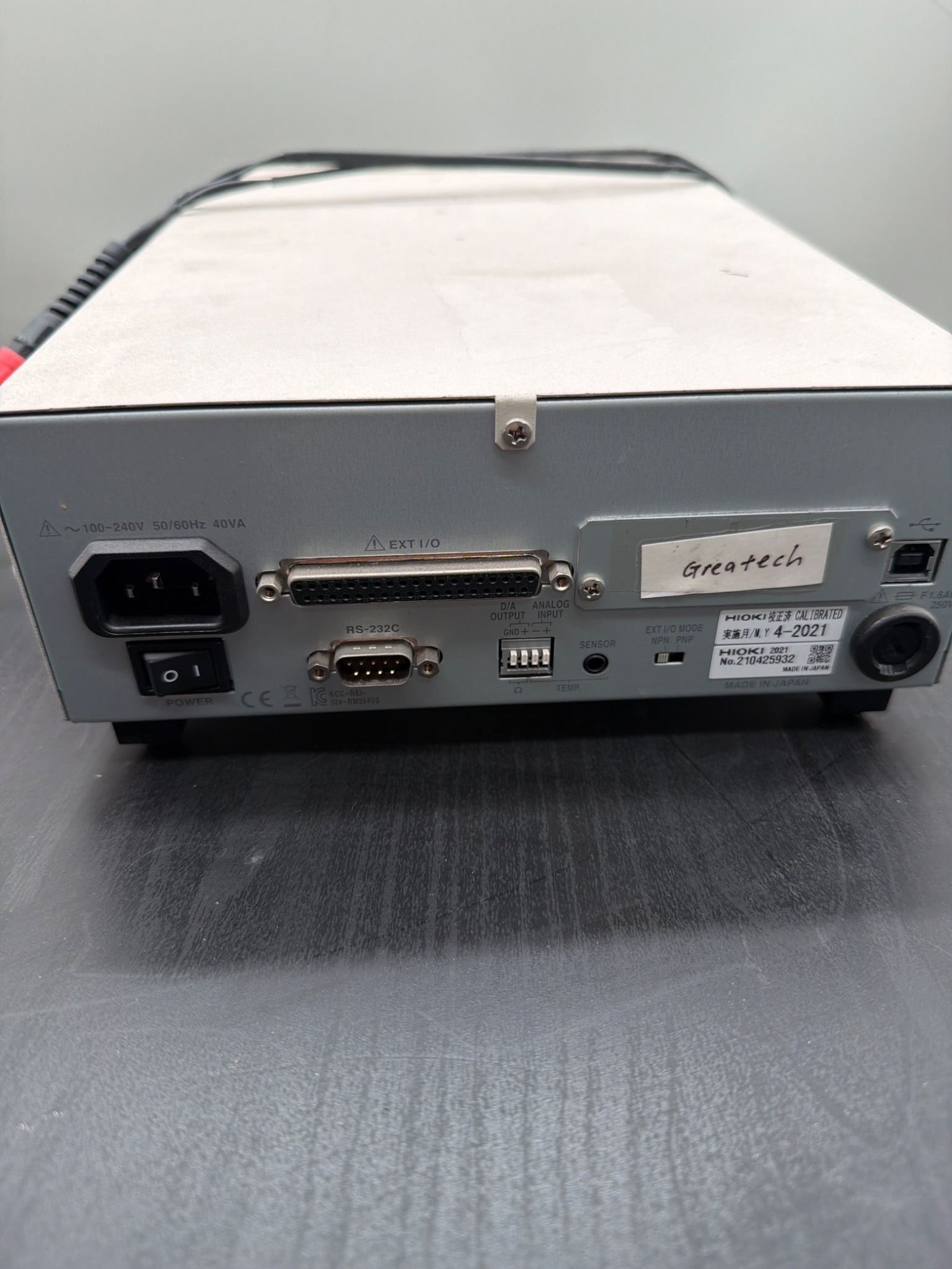 HIOKI RM3545 RESISTANCE METER USED 3
