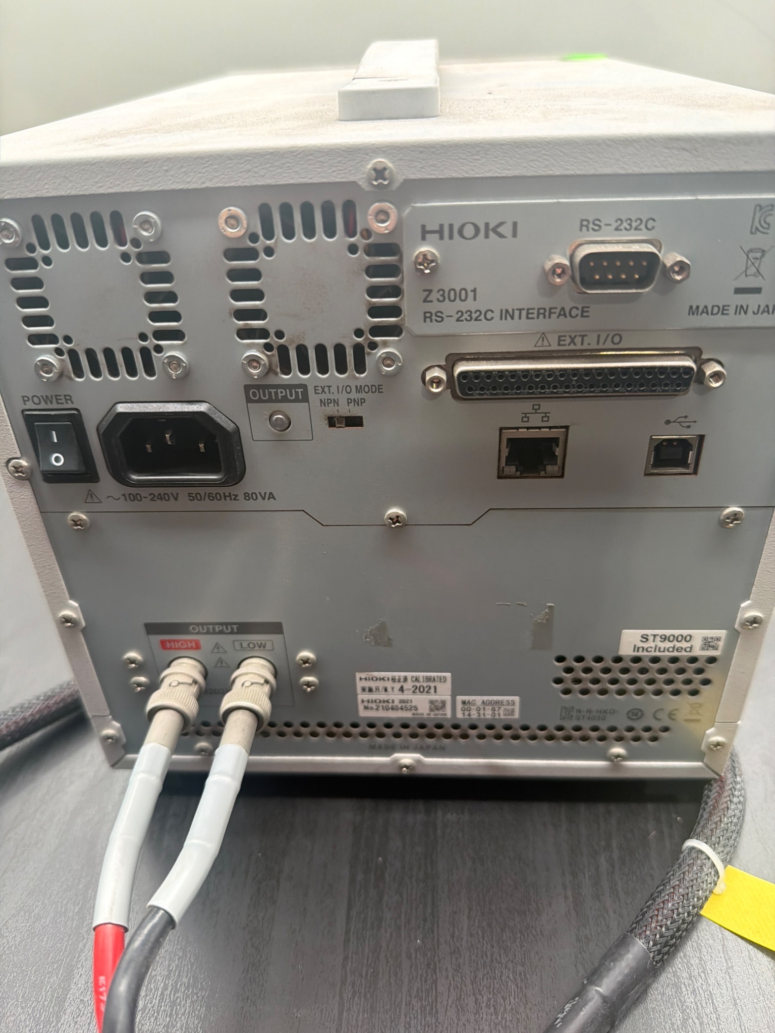 HIOKI RM3545 RESISTANCE METER USED 12