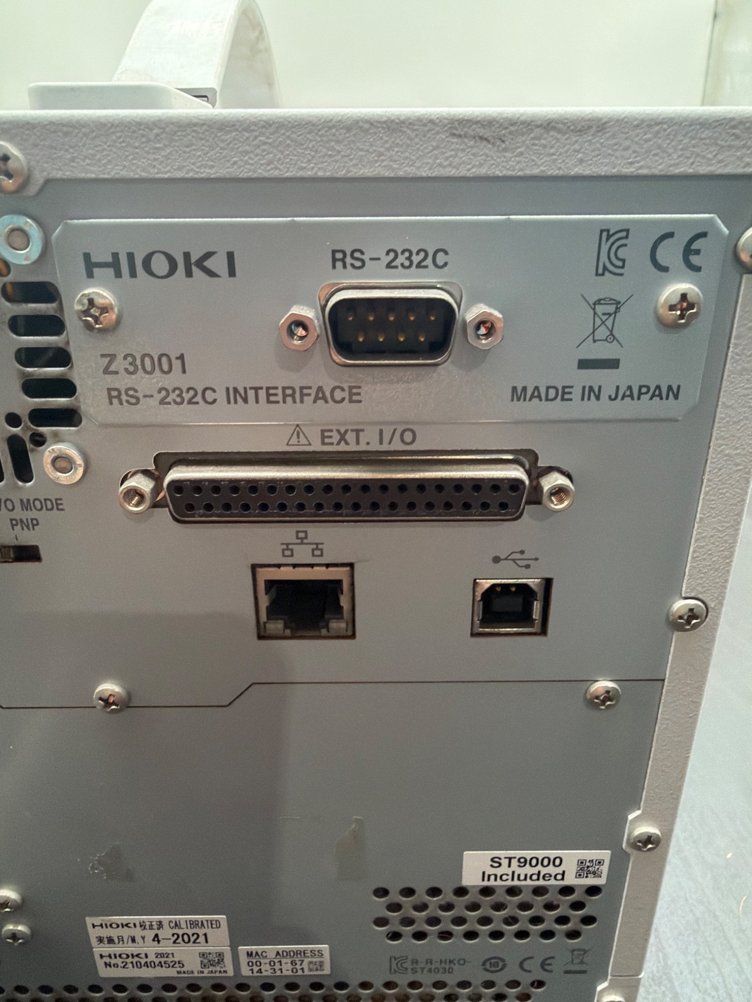 HIOKI ST4030A IMPULSE WINDING TESTER RS 232C USED 7