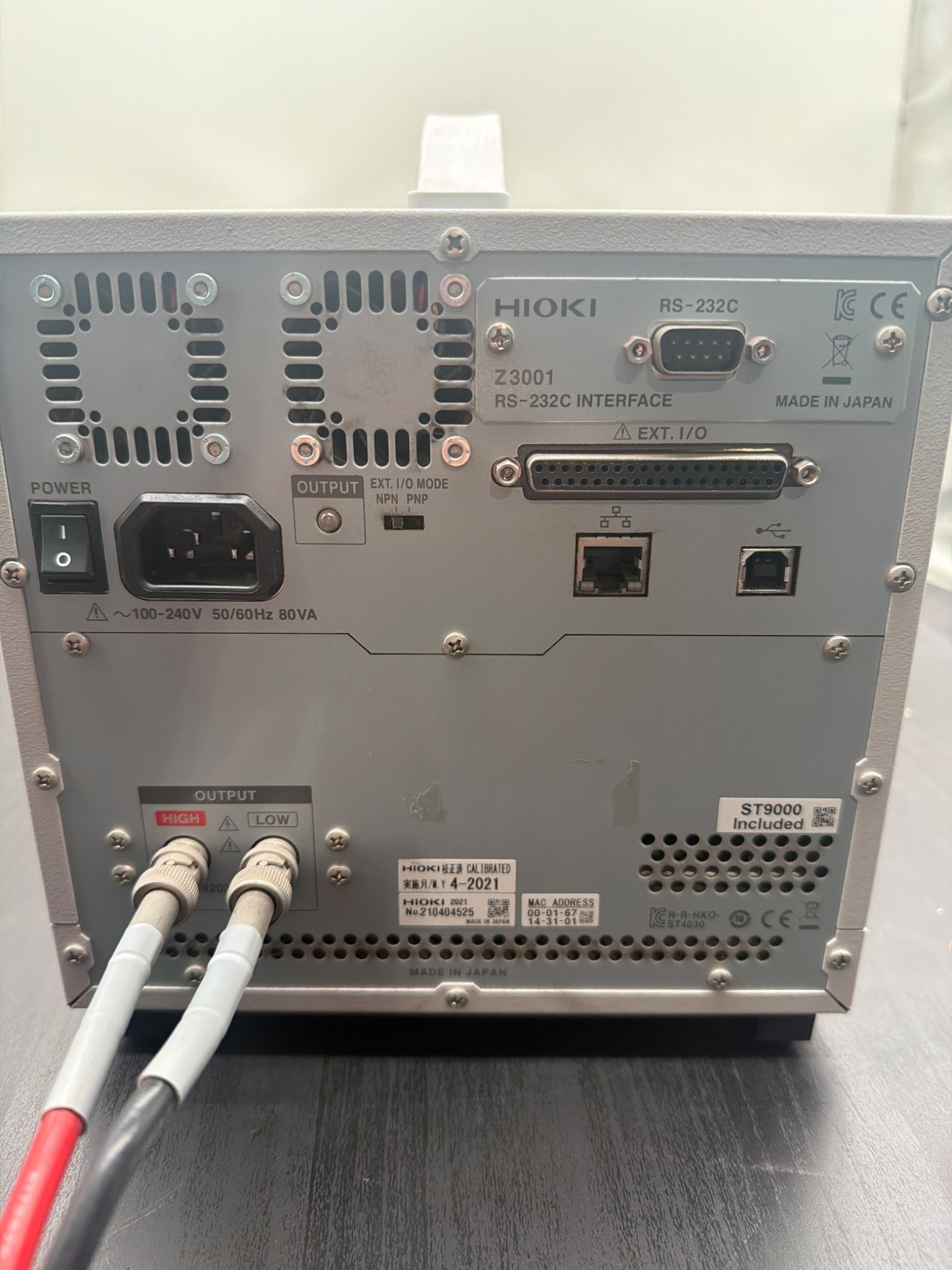 HIOKI ST4030A IMPULSE WINDING TESTER RS 232C USED 9