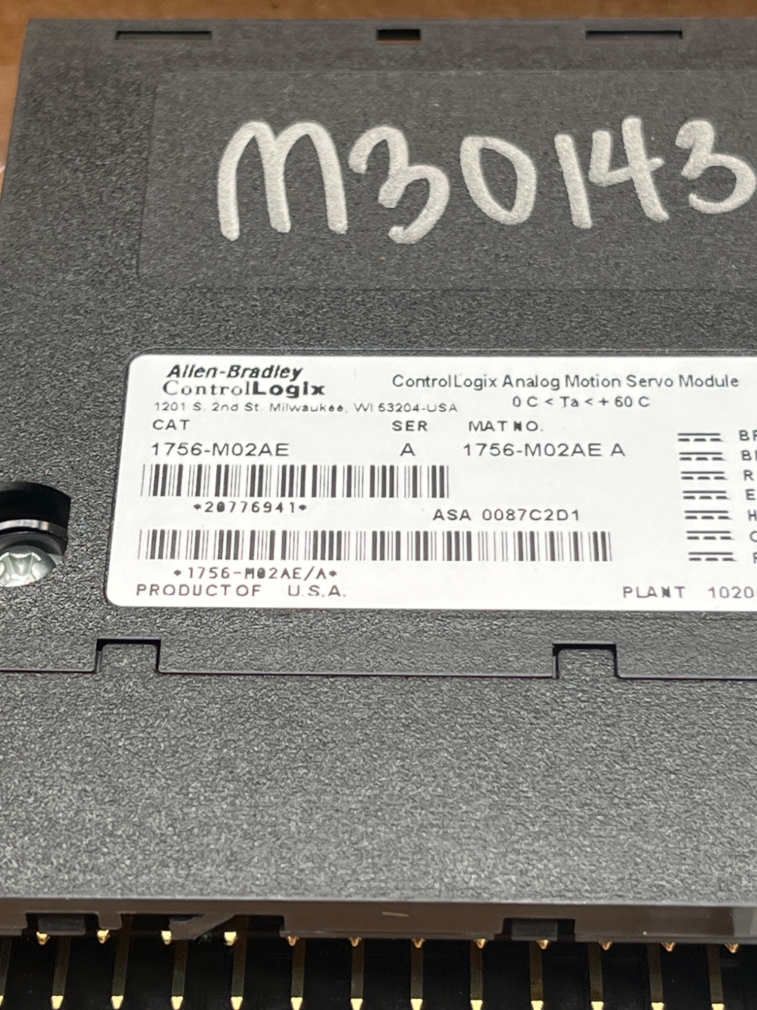 ALLEN BRADLEY 1756‑M02AE ControlLogix 2‑Axis Analog Motion Servo Module NEW 5