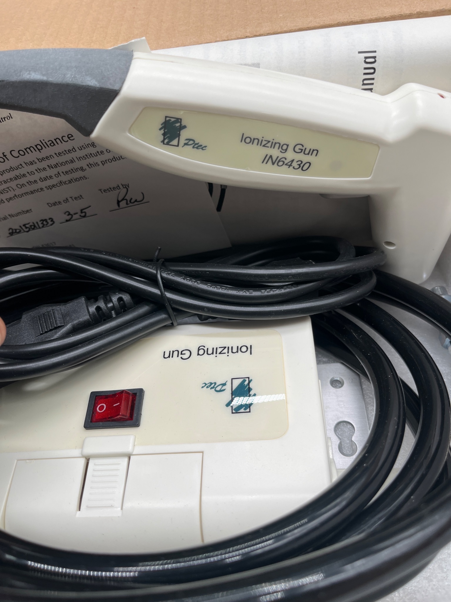 TRANSFORMING TECHNOLOGIES IN6430 PTEC ESD Ionizing Air Gun NEW 3