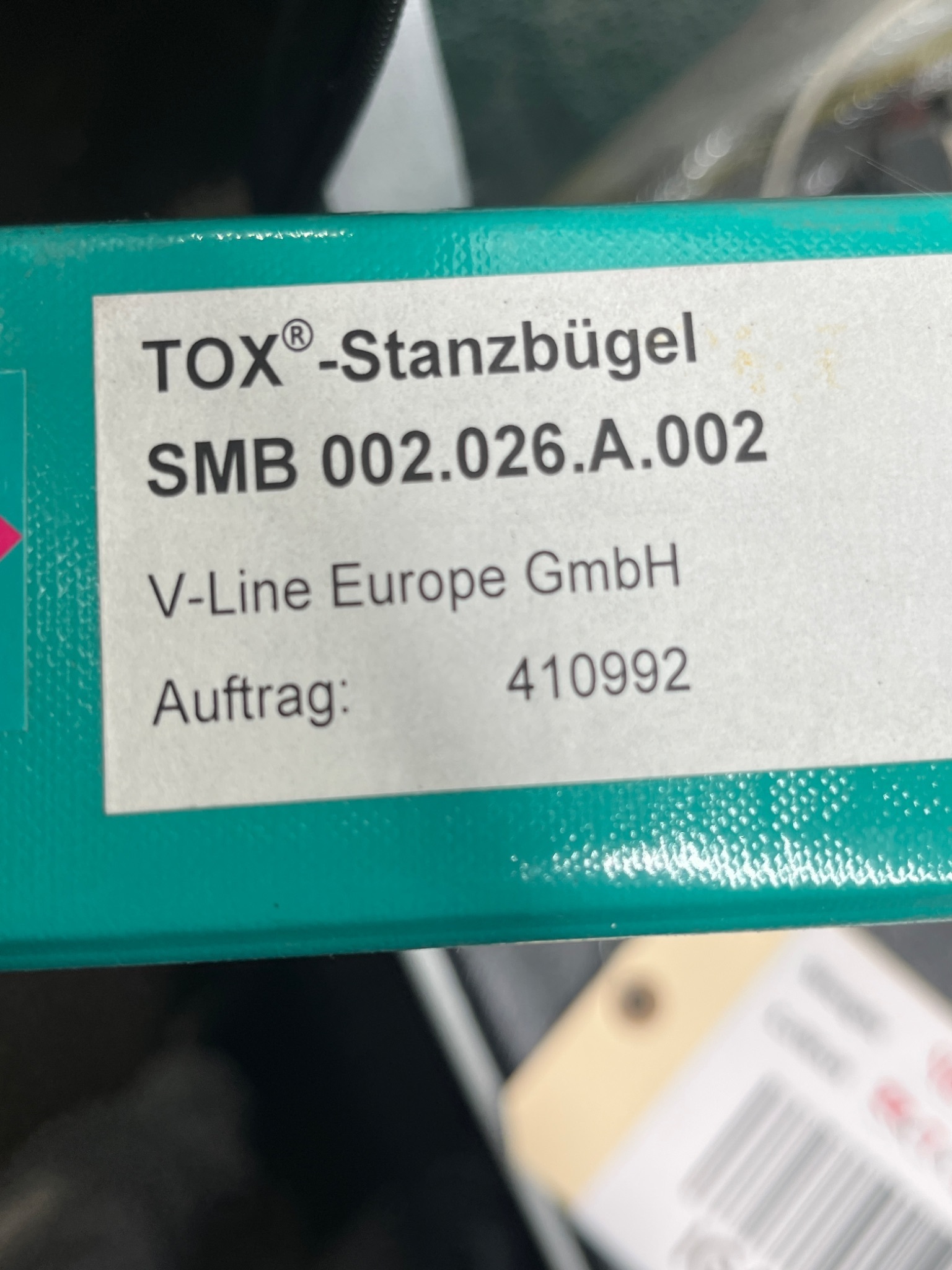 TOX PRESSOTECHNIK SMB 002.026.A.002 Clinch Gun USED 7