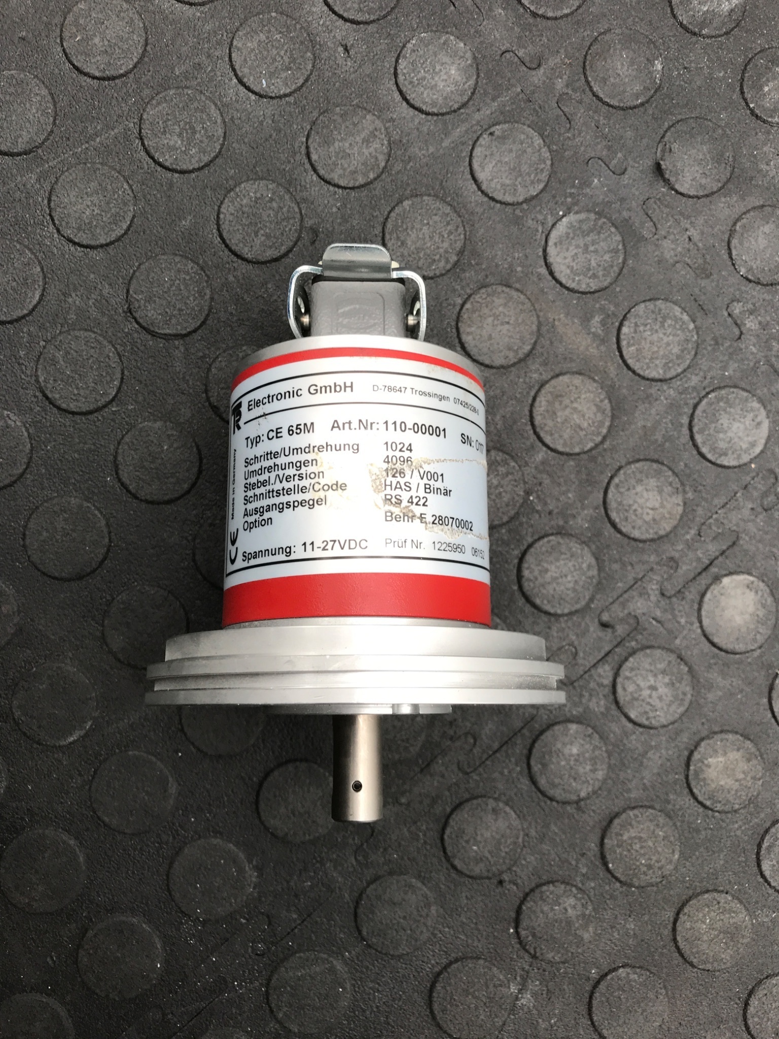 TR ELECTRONIC 110‑00001 CE65M Absolute Rotary Encoder USED 0