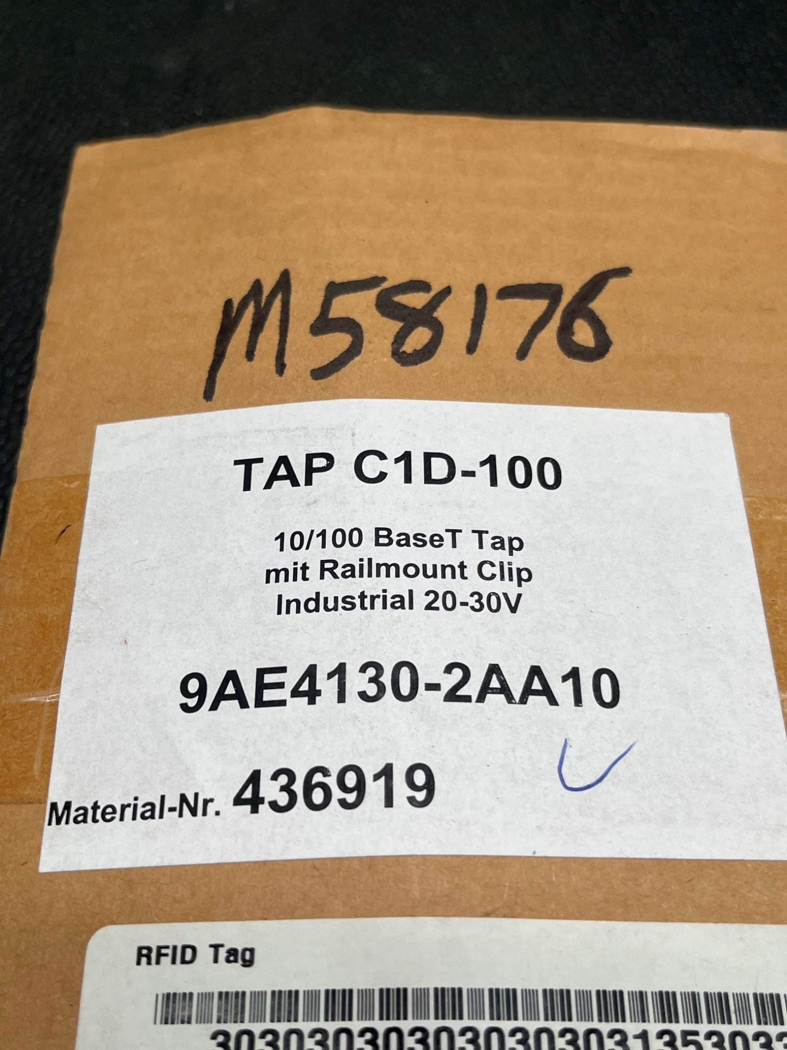 TAP C1D‑100 10/100 Base‑T Ethernet Network TAP DIN Rail Mount 20–30V DC NEW 5