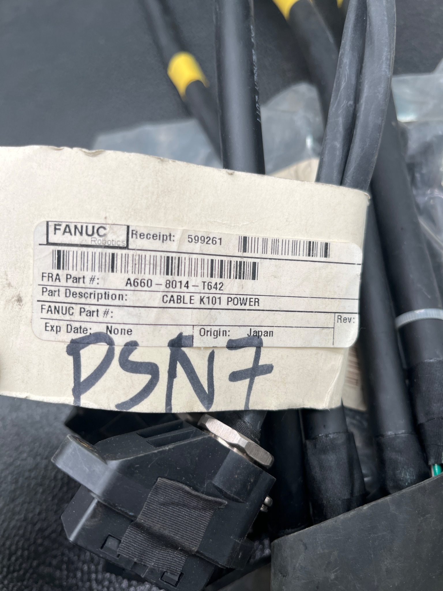 FANUC A660‑8014‑T642 K101 Power Cable USED 5