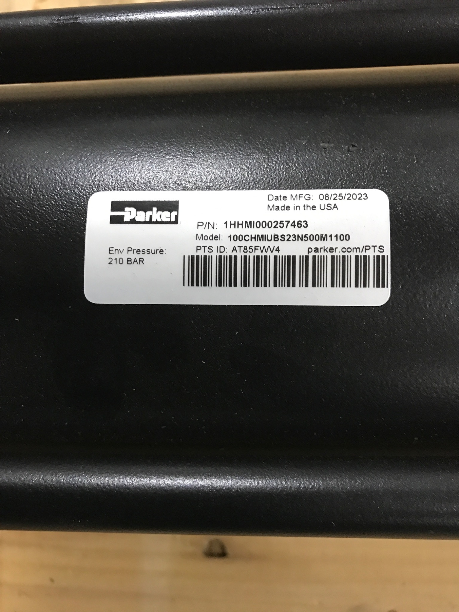 PARKER ATLAS AT85FWV4 Hydraulic Cylinder 100mm Bore 500mm Stroke NEW 2