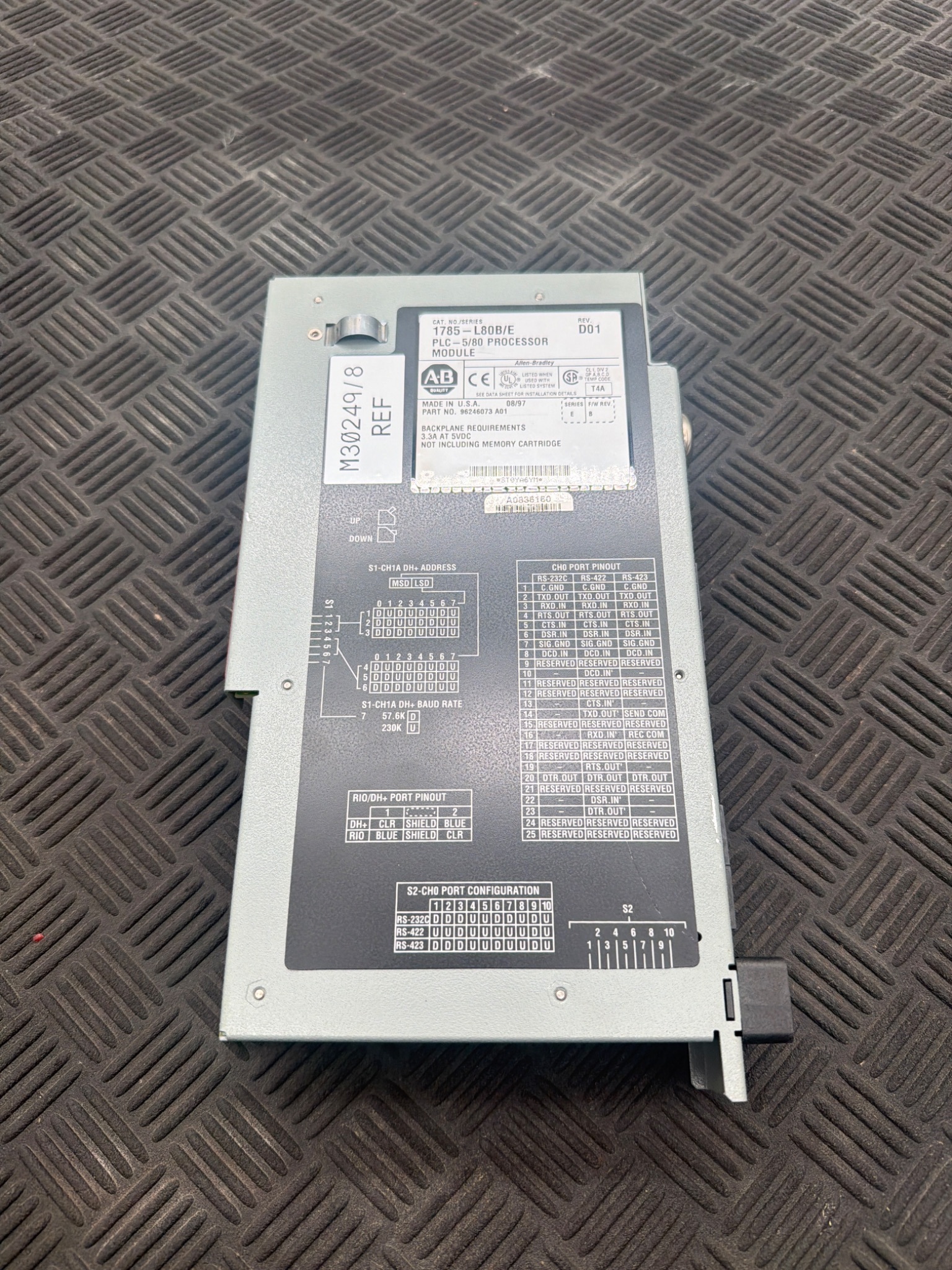 ALLEN-BRADLEY 1785-L80B/E PLC-5/80 PROCESSOR MODULE USED 0