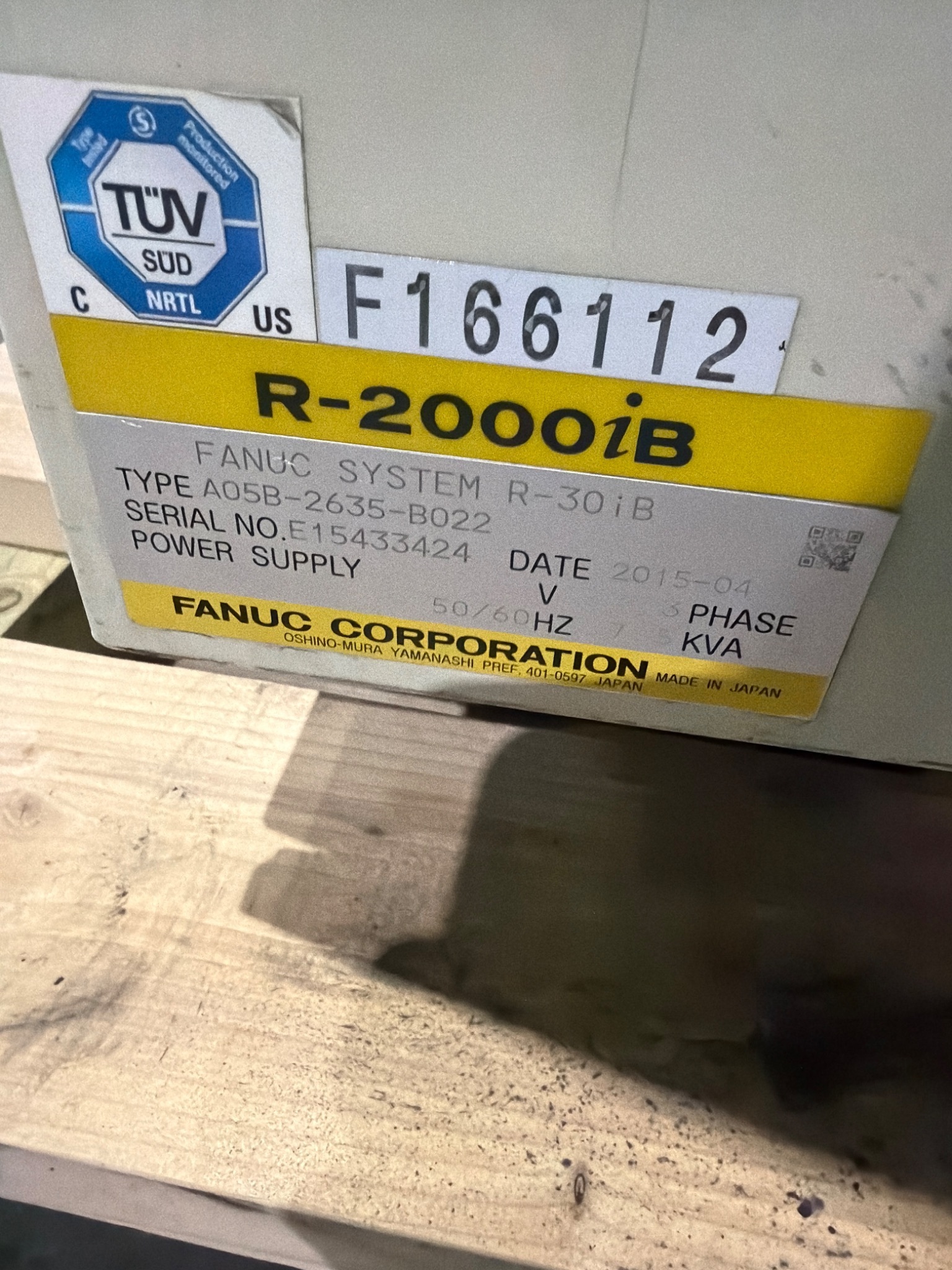 FANUC R-2000iB/210F Complete w/ R-30iB Controls USED 9