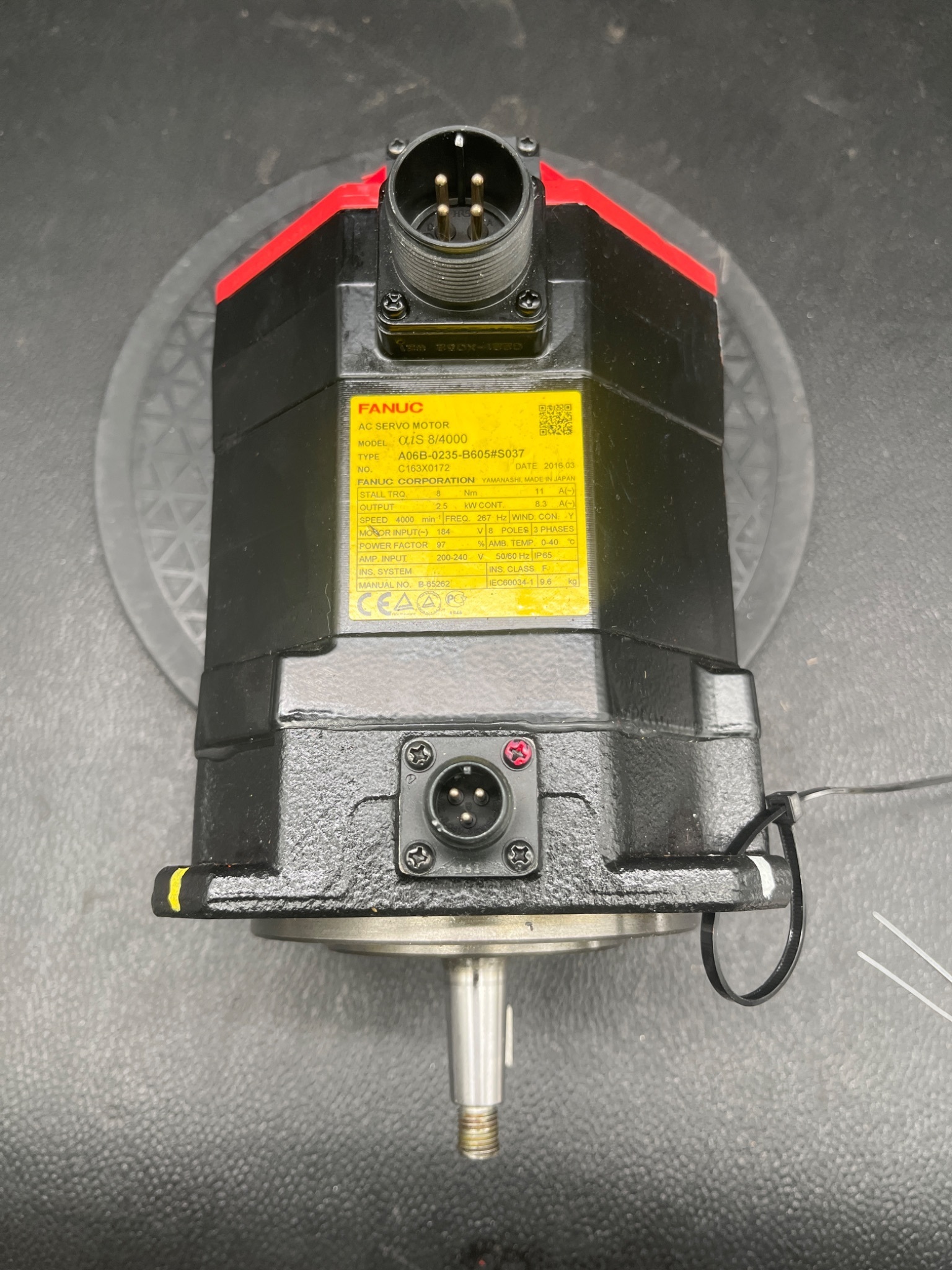FANUC AC Servo Motor A06B‑0235‑B605#S037 USED 3