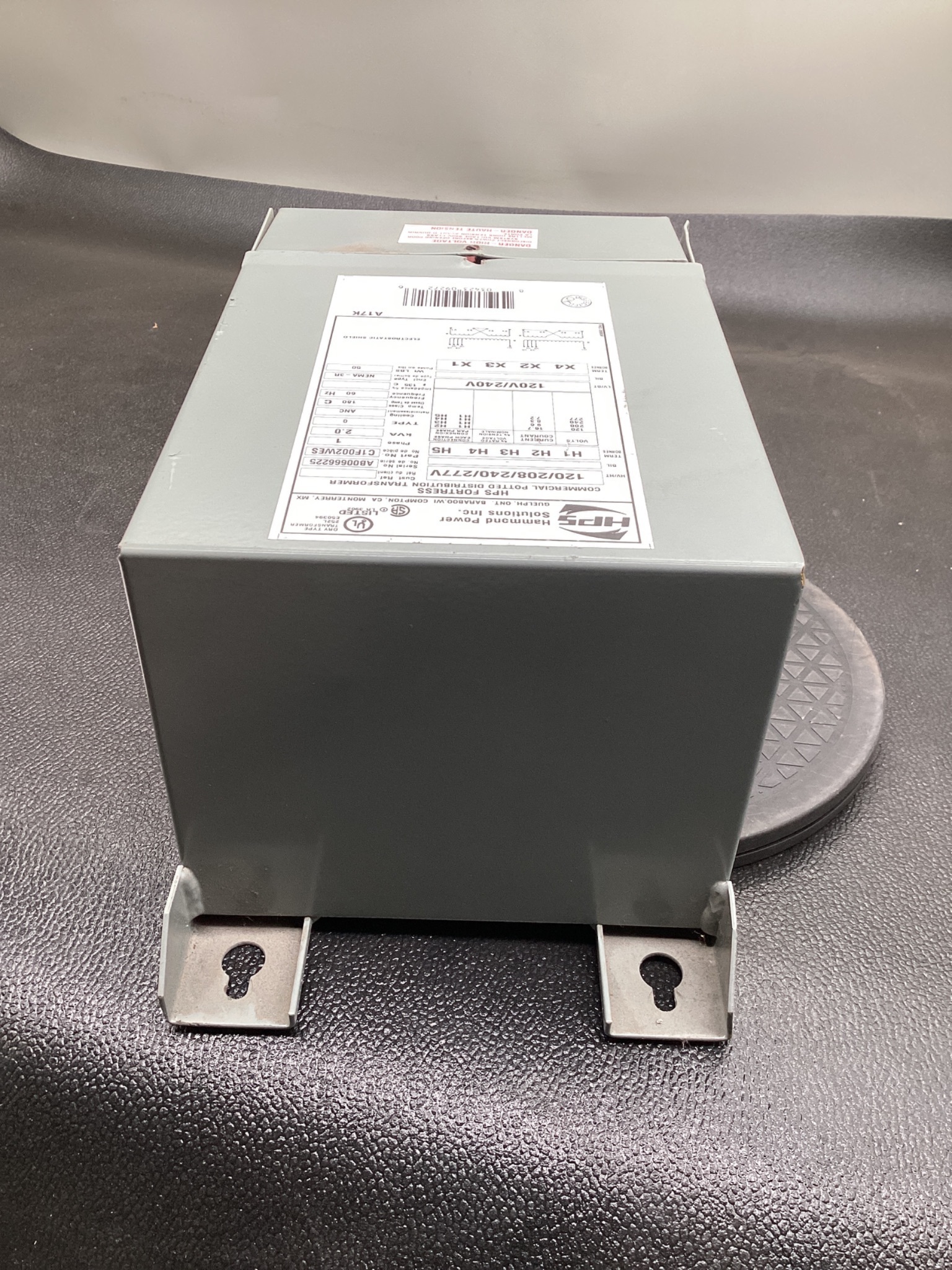 HPS C1F002WES Control Transformer 2KVA 120/208/240/277V - 120/240V USED 2
