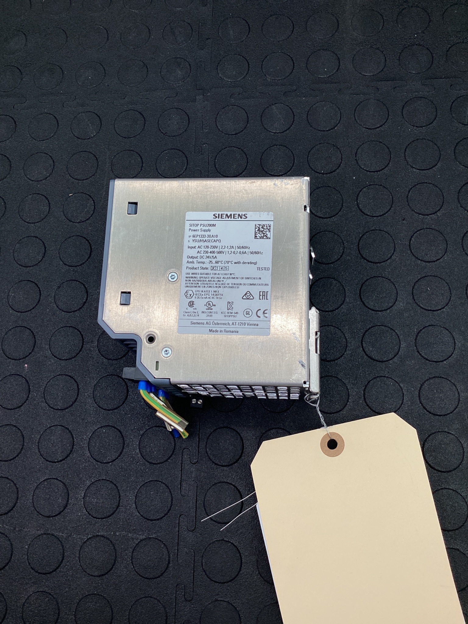 SIEMENS 6EP1333-3BA10 SITOP PSU200M 5A Power Supply USED 2