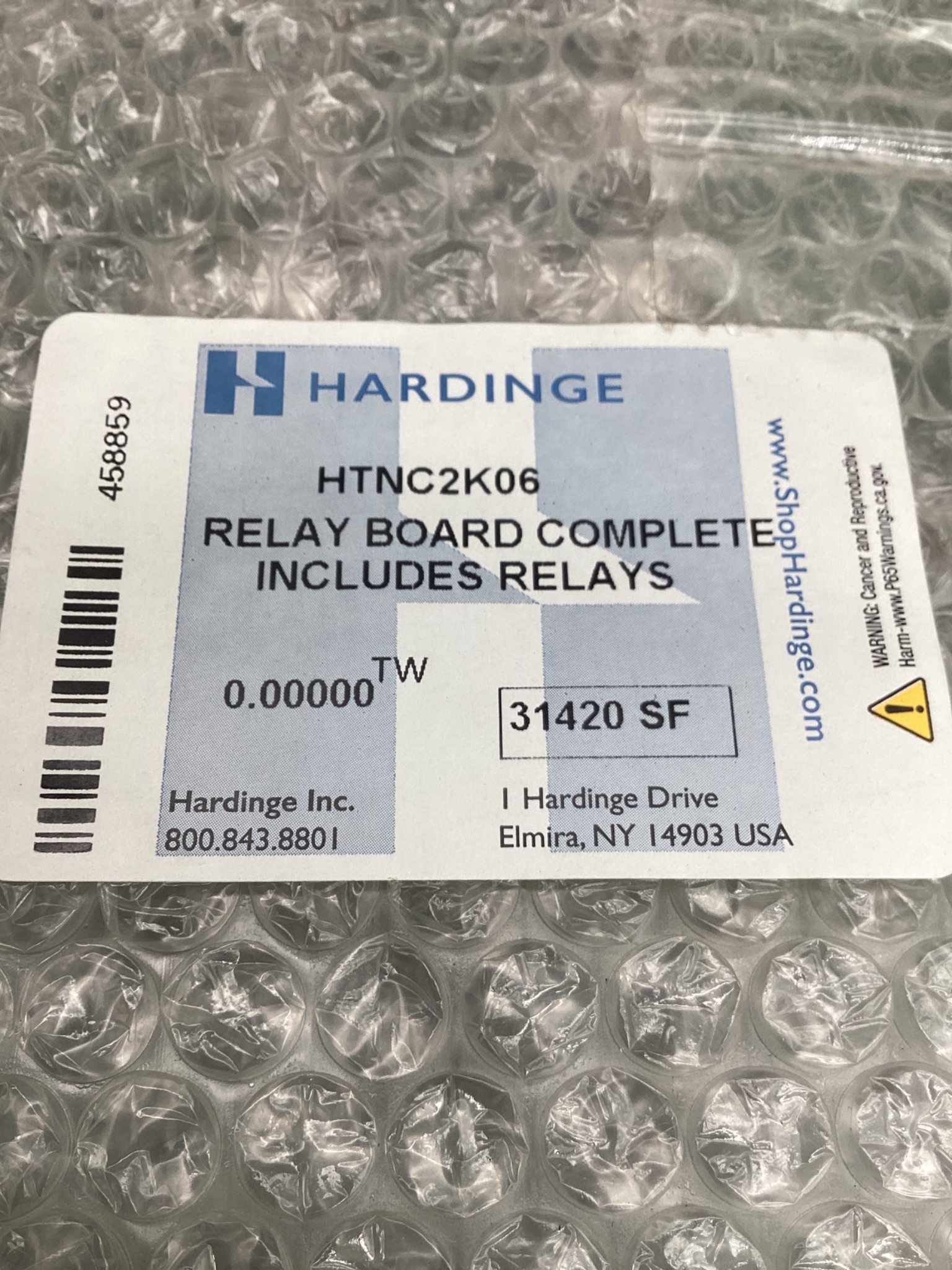 HARDINGE HTNC2K06 Relay Board Assembly NEW 6
