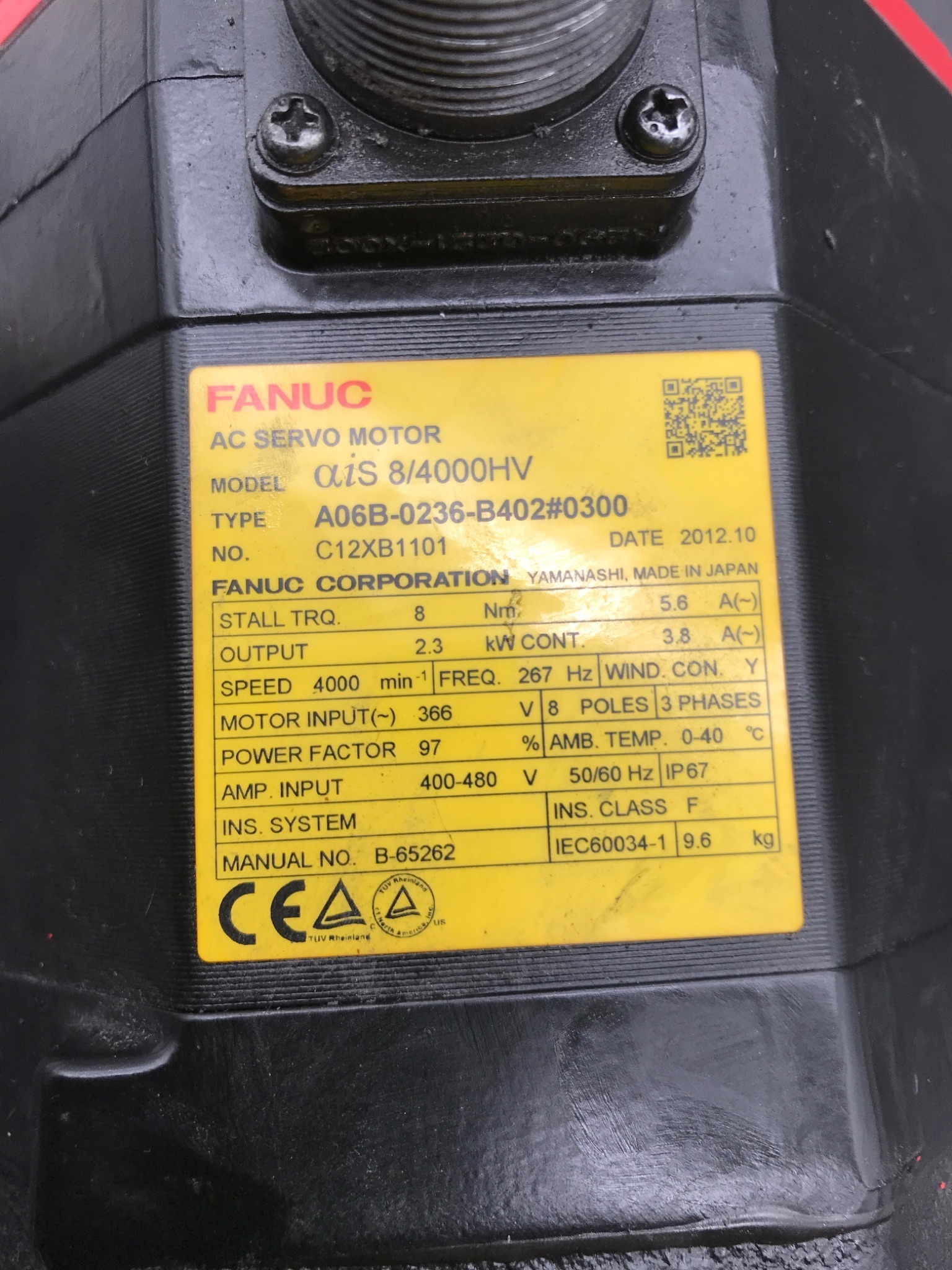 FANUC A06B‑0236‑B402#0300 AC Servo Motor USED 1