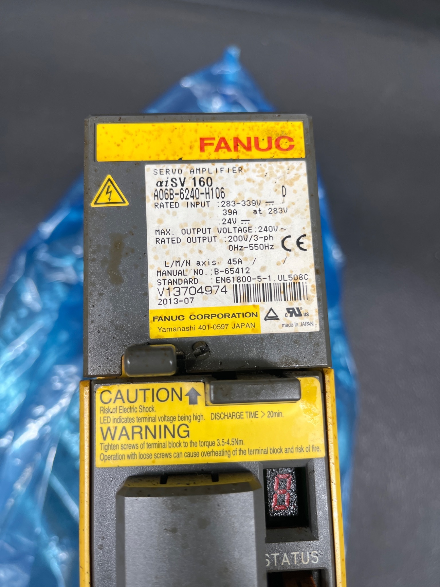FANUC A06B‑6240‑H106 Servo Amplifier αiSV 160 USED 4