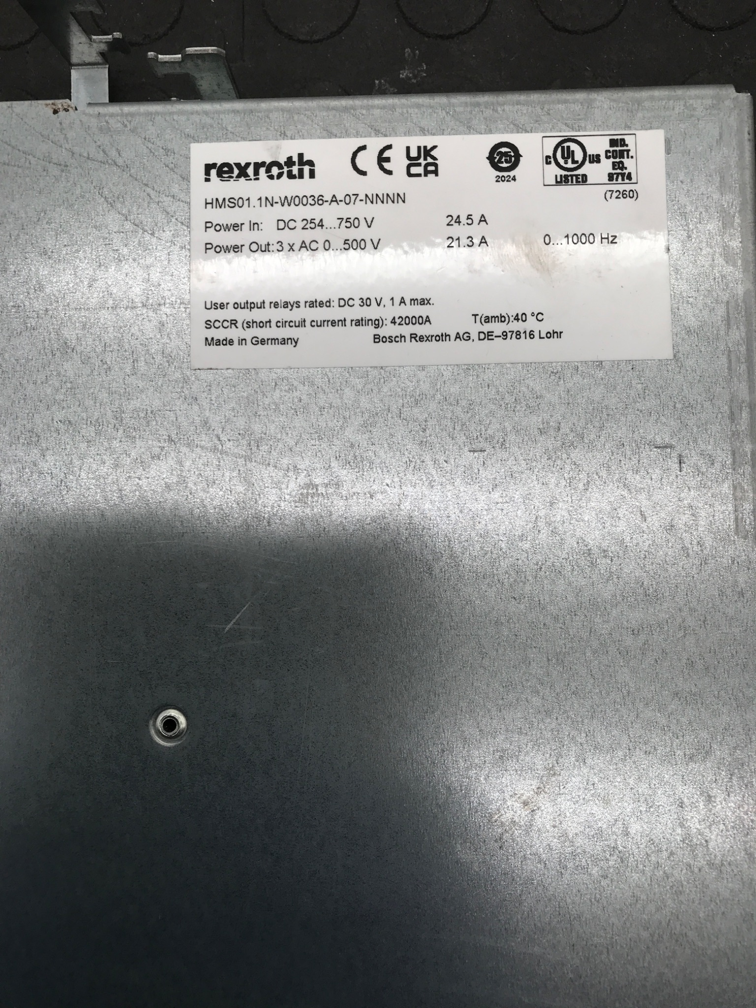 BOSCH REXROTH HMS01.1N‑W0036‑A‑07‑NNNN Drive Module USED 1