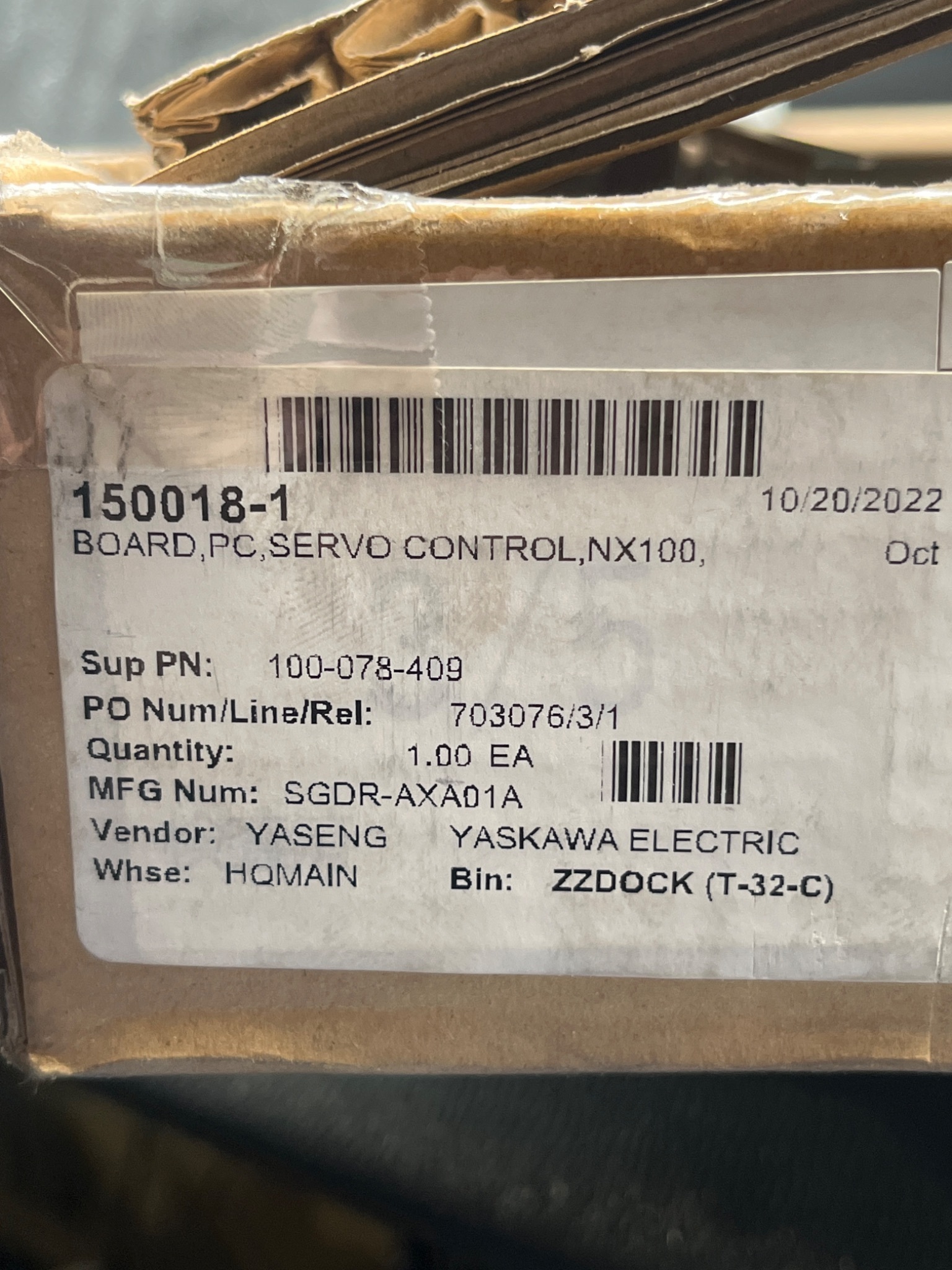 YASKAWA SGDR‑AXA01A Servo Control PCB NX100 NEW IN BOX 8