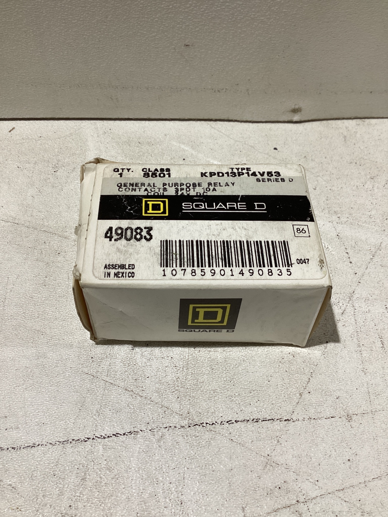 SQUARE D GENERAL PURPOSE RELAY KPD13P14V53 NEW 0