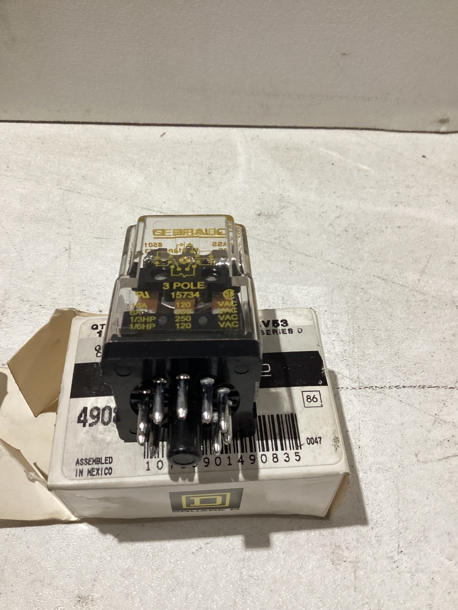 SQUARE D GENERAL PURPOSE RELAY KPD13P14V53 NEW 3