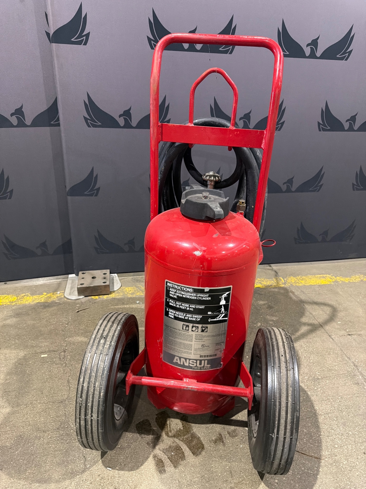 ANSUL RED LINE CR‑I‑A‑150‑D Wheeled Fire Extinguisher USED 0