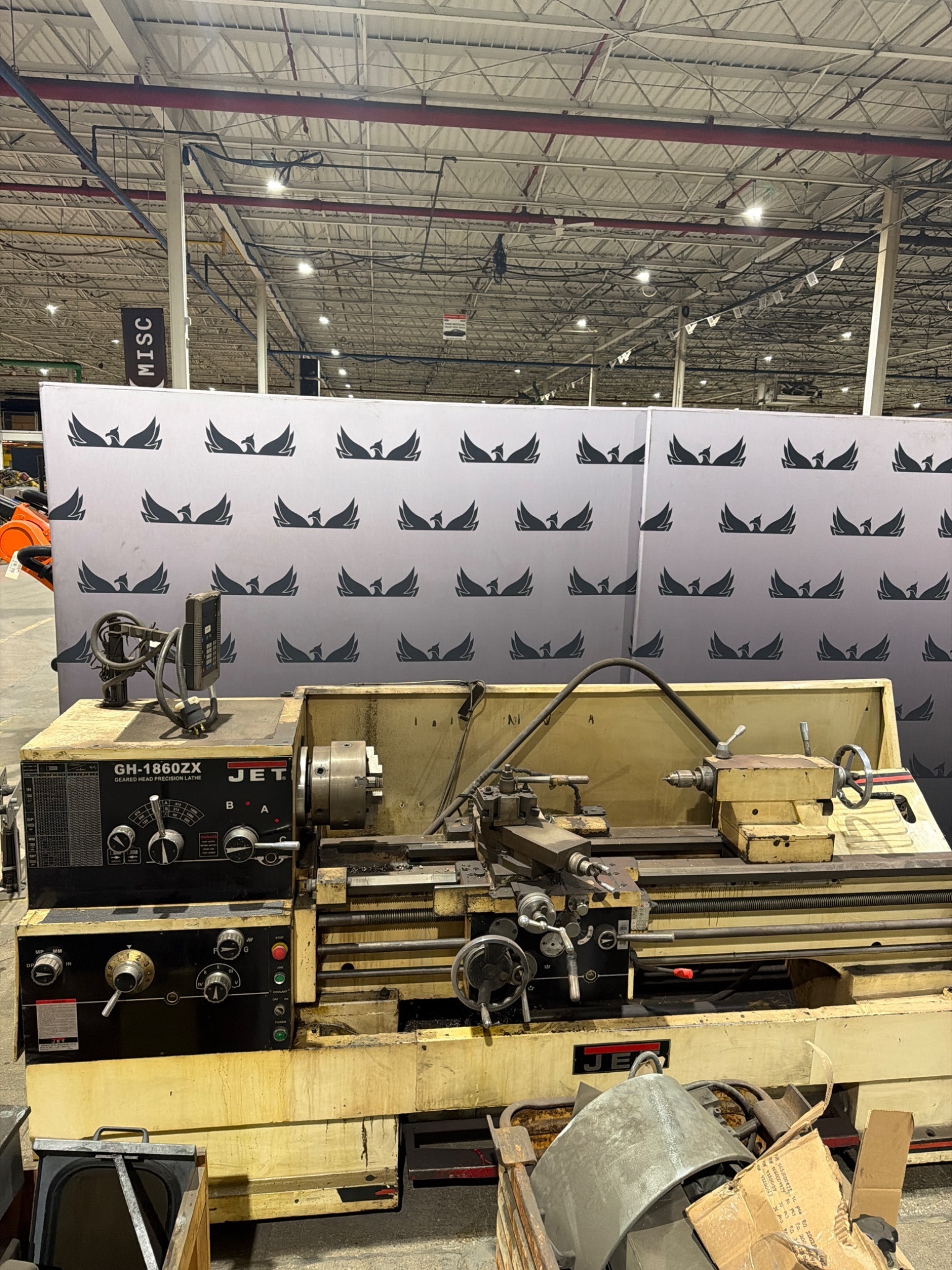 JET GH‑1860ZX Geared Head Precision Lathe USED 5