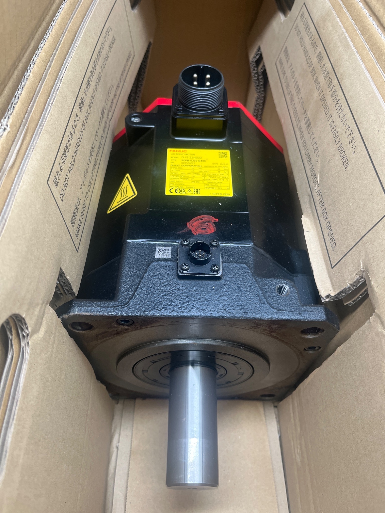 FANUC A06B‑0265‑B400#100 AC Servo Motor αiS 22/4000 NEW 0