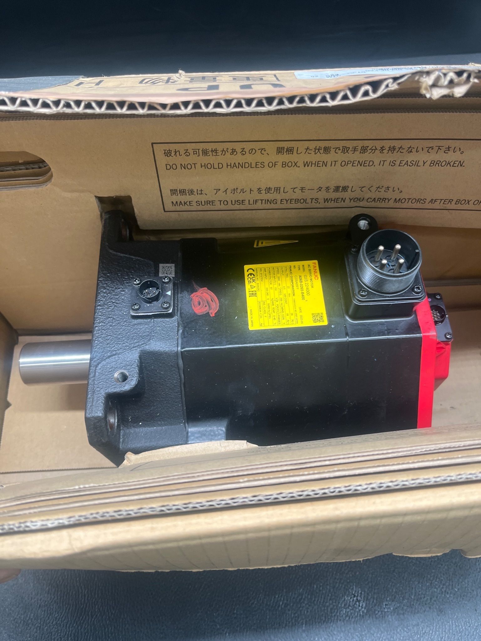 FANUC A06B‑0265‑B400#100 AC Servo Motor αiS 22/4000 NEW 3