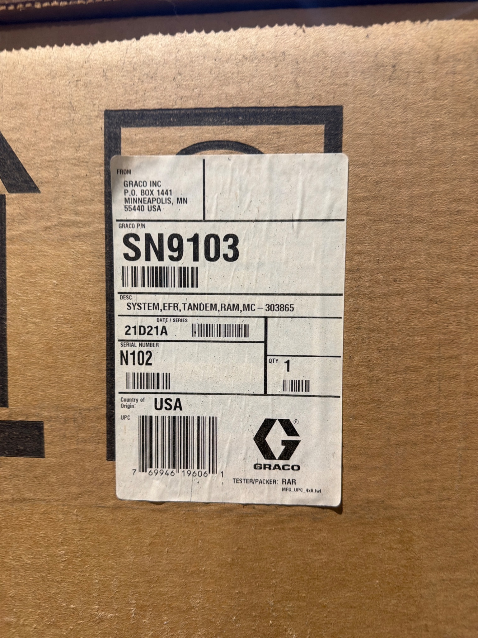 NEW 2021 GRACO EFR SYSTEM 4