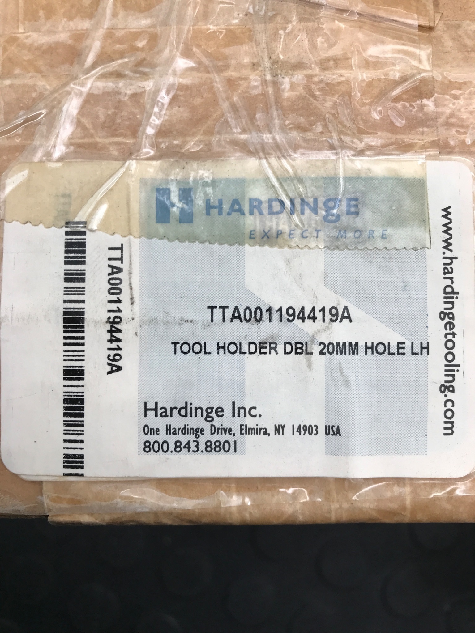 Hardinge TTA001194419 Tool Holder DBL 20mm Hole LH NEW 4
