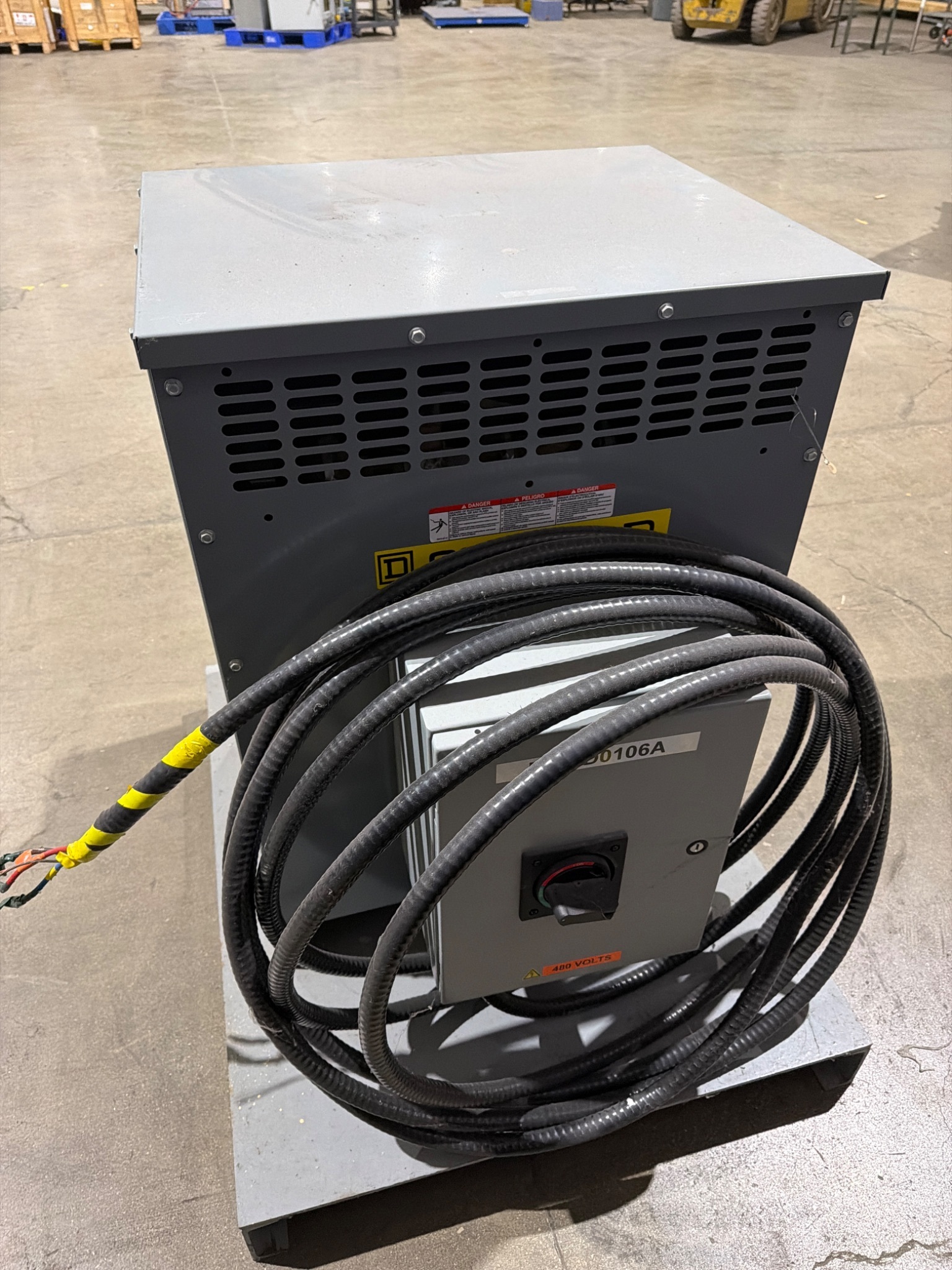SQUARE D EX30T3H 30kVA Dry‑Type Distribution Transformer 480D – 208Y/120V USED 4
