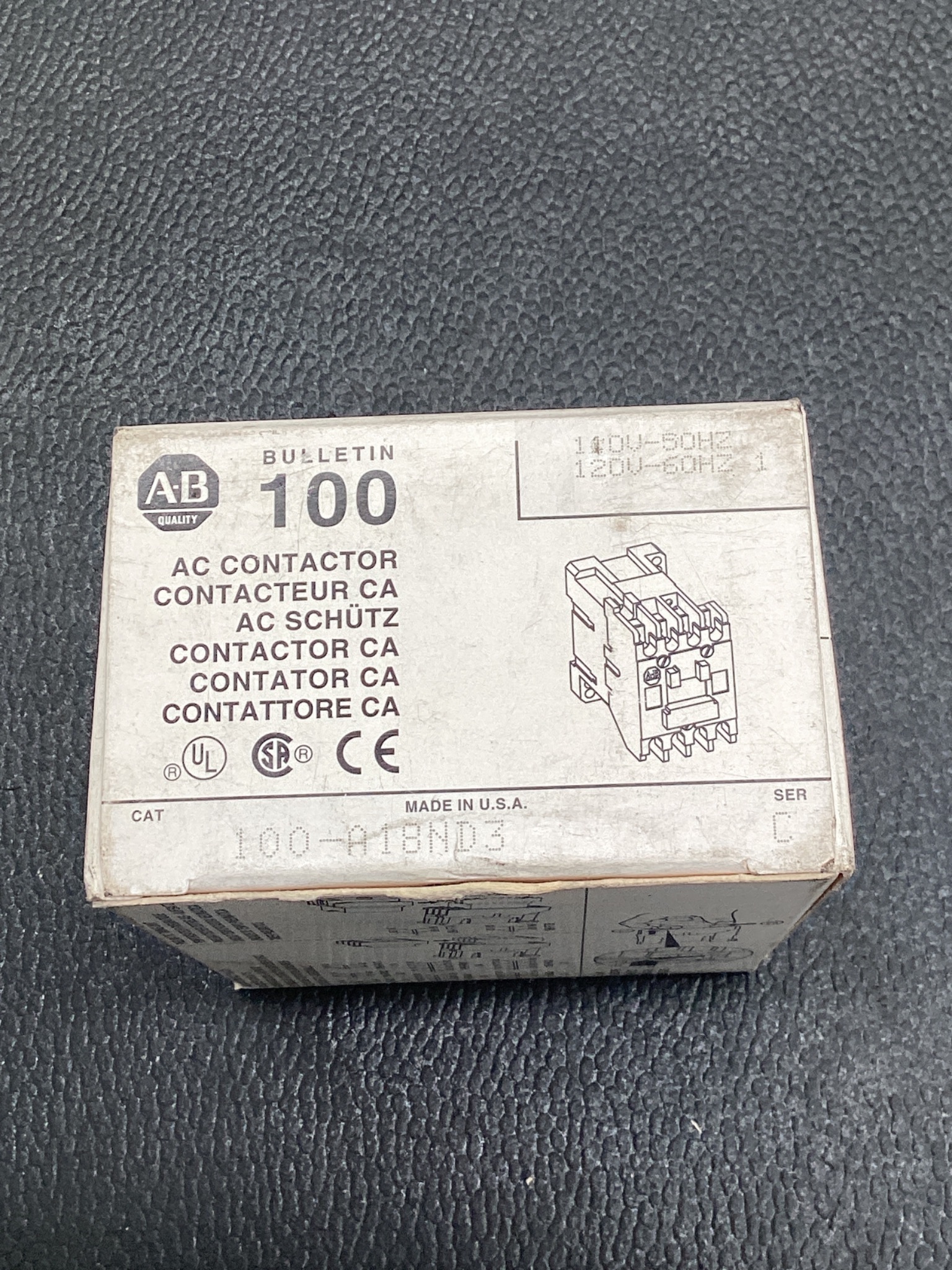 ALLEN BRADLEY 100‑A18ND3 AC Contactor NEW 4
