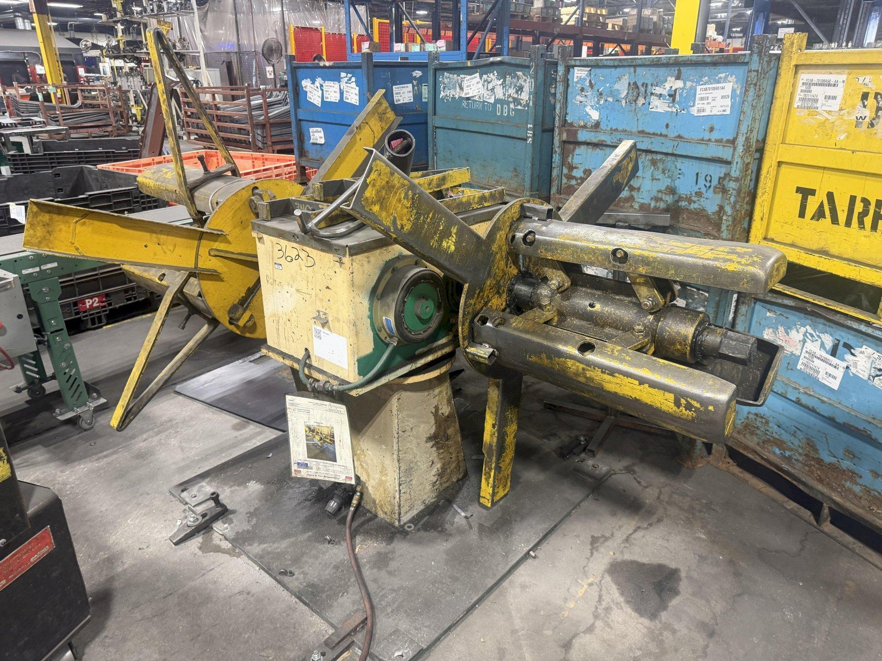 4,000 LB AMERICAN MODEL #70 DOUBLE END PULL OFF COIL REEL UNCOILER 0