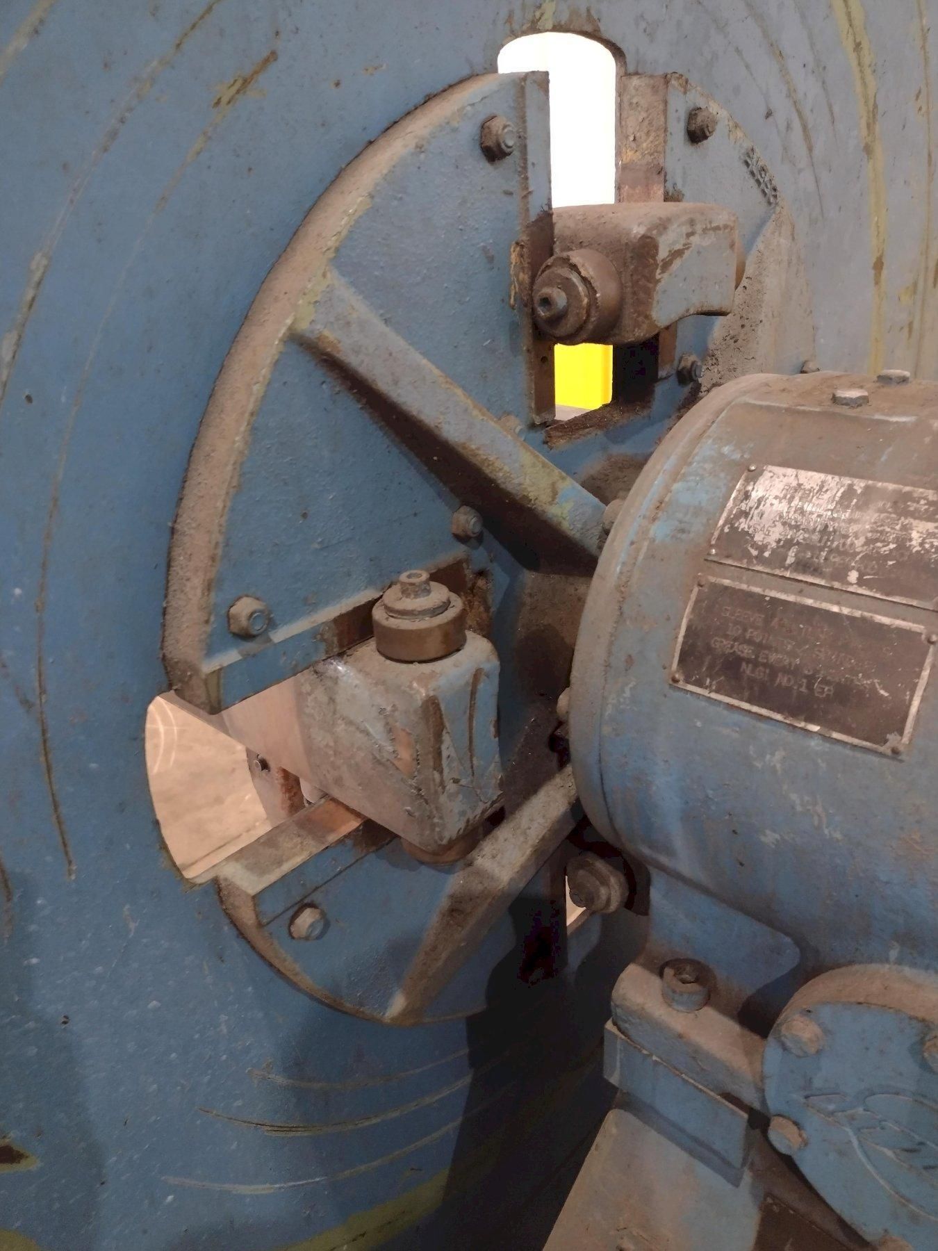 4,000 LBS X 12" LITTELL MODEL #40-12 PULL OFF COIL REEL UNCOILER WITH ELECTRIC BRAKE USED 11