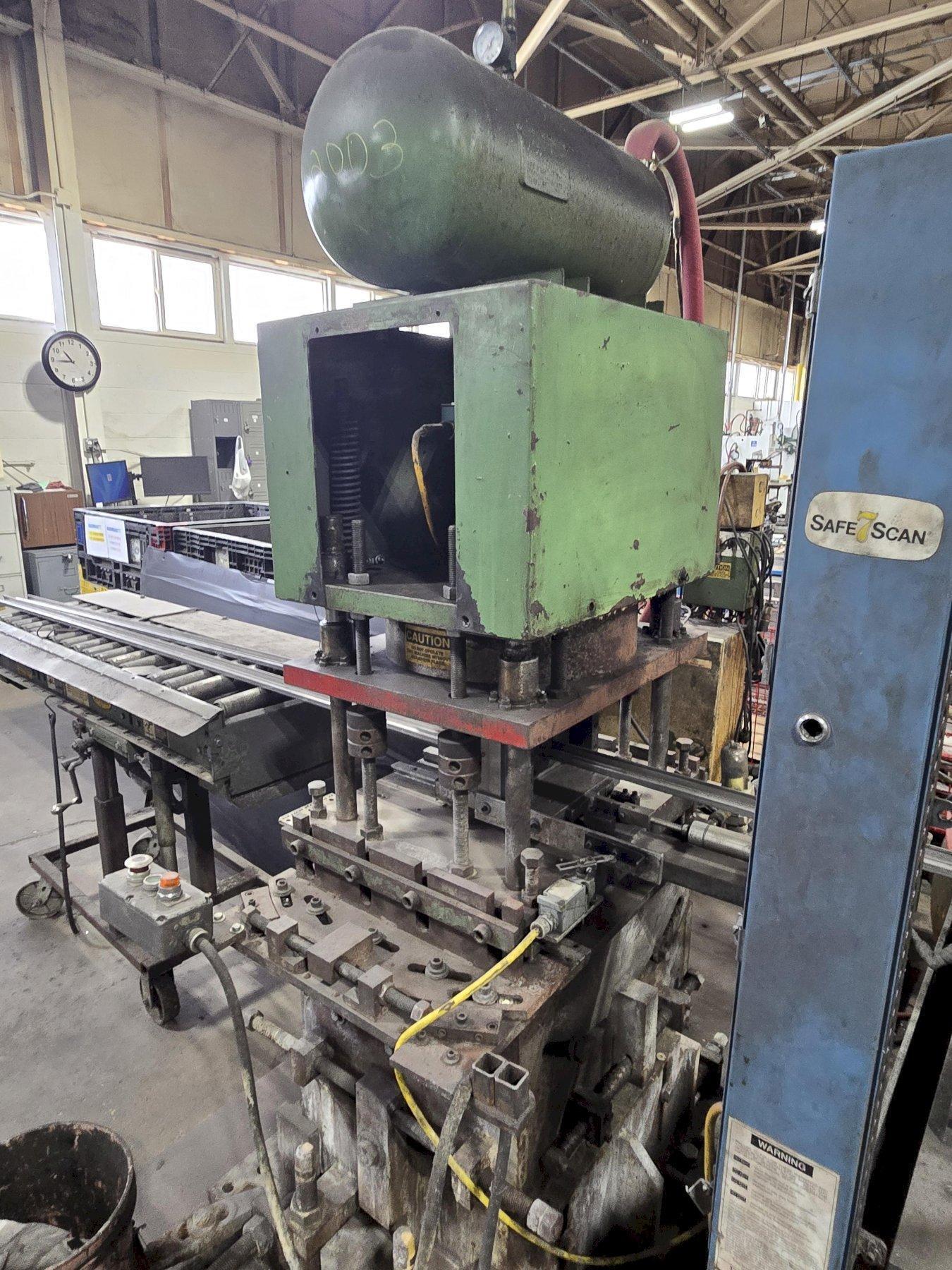 20 TON PNEUPOWR AIRAM MODEL #4P20 PNEUMATIC PRESS 3” STROKE USED 0
