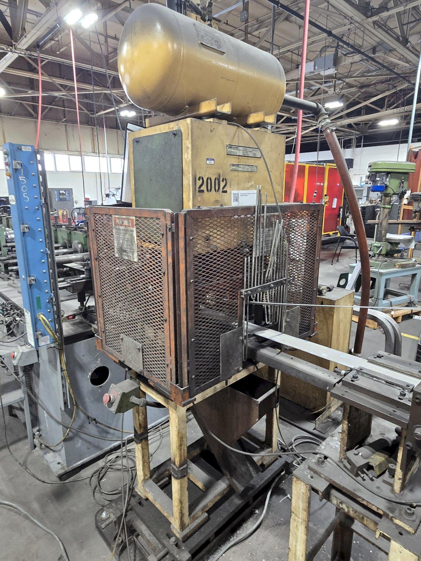 12 TON PNEUPOWR AIRAM MODEL #4P12 PNEUMATIC PRESS 3” STROKE 1