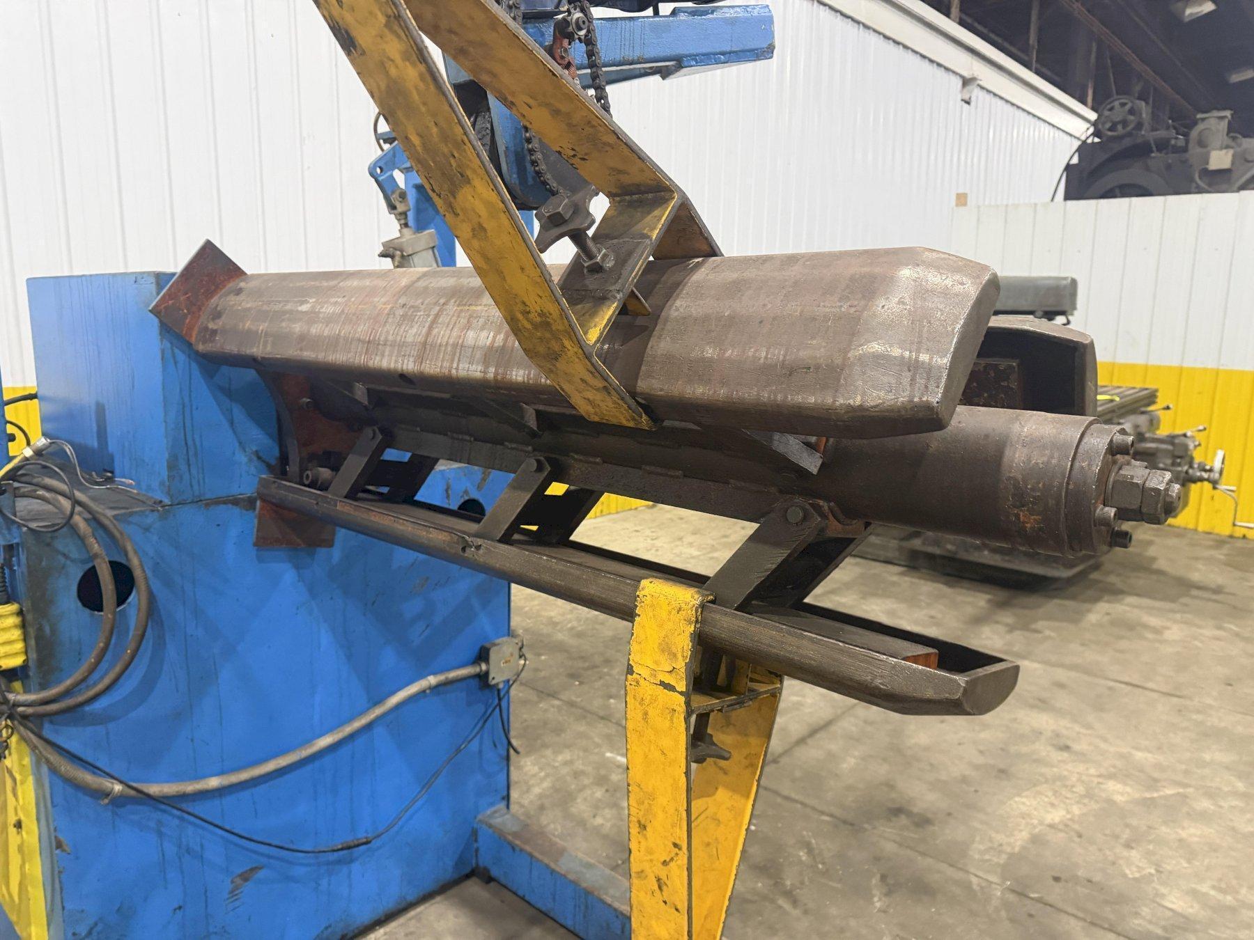 12,000 LB X 24" X .090" DALLAS COIL REEL UNCOILER & FEEDER STRAIGHTENER FEED LINE USED 6