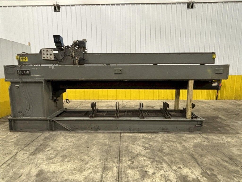 144" GOURAN /LINDE SEAM WELDER WITH MILLER INVISION #456P POWER USED 0