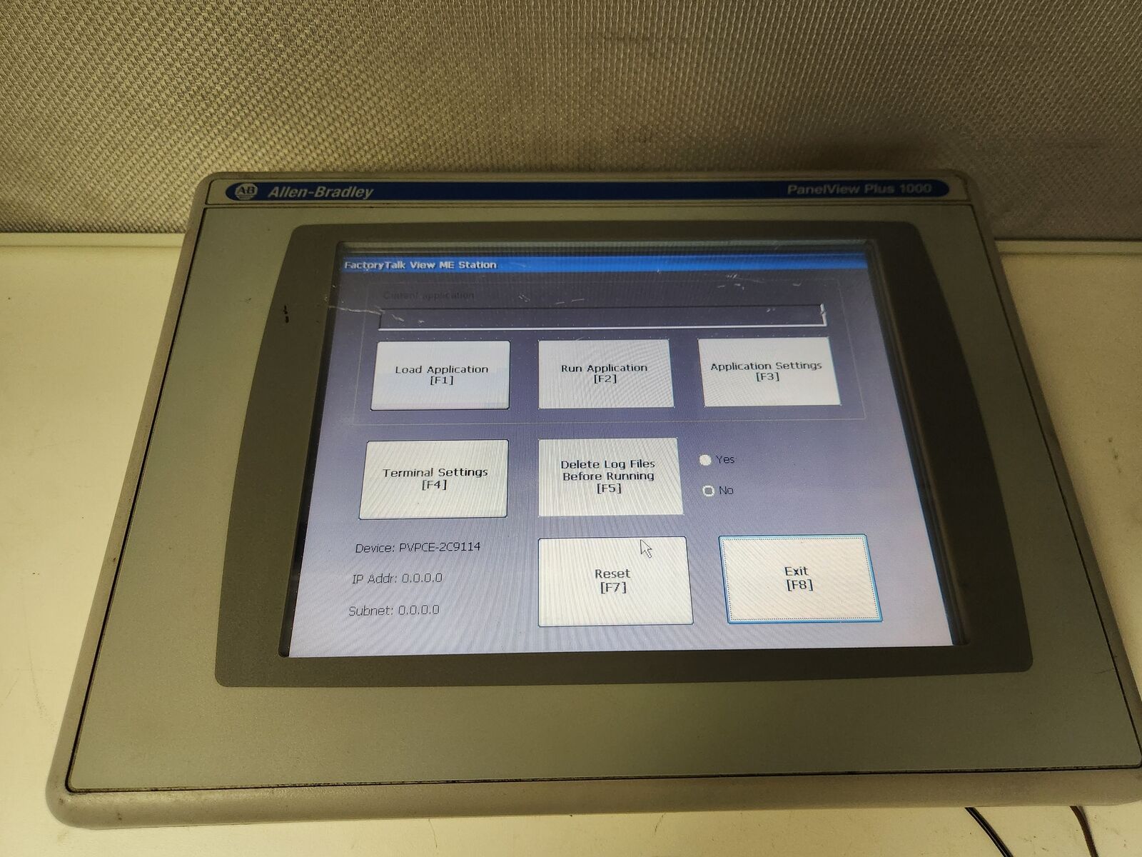 ALLEN‑BRADLEY 2711P‑T10C4D6/A PanelView Plus 1000 HMI USED 0