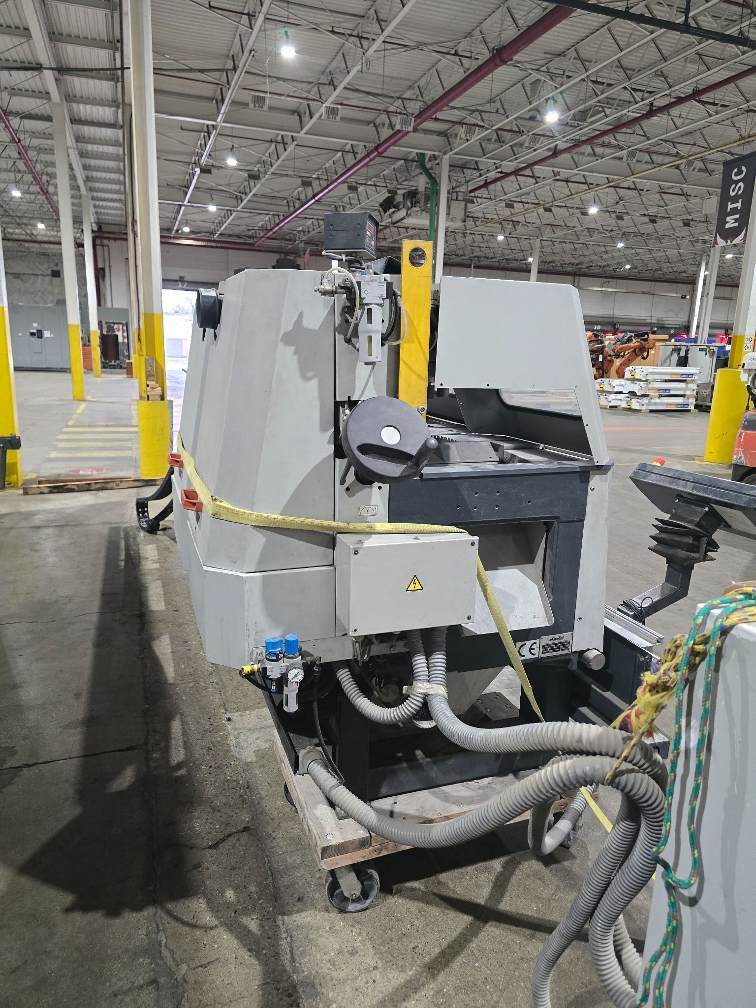 ELUMATEC DG142 Double Cut Miter Saw with Travel Rail & Controls USED 4