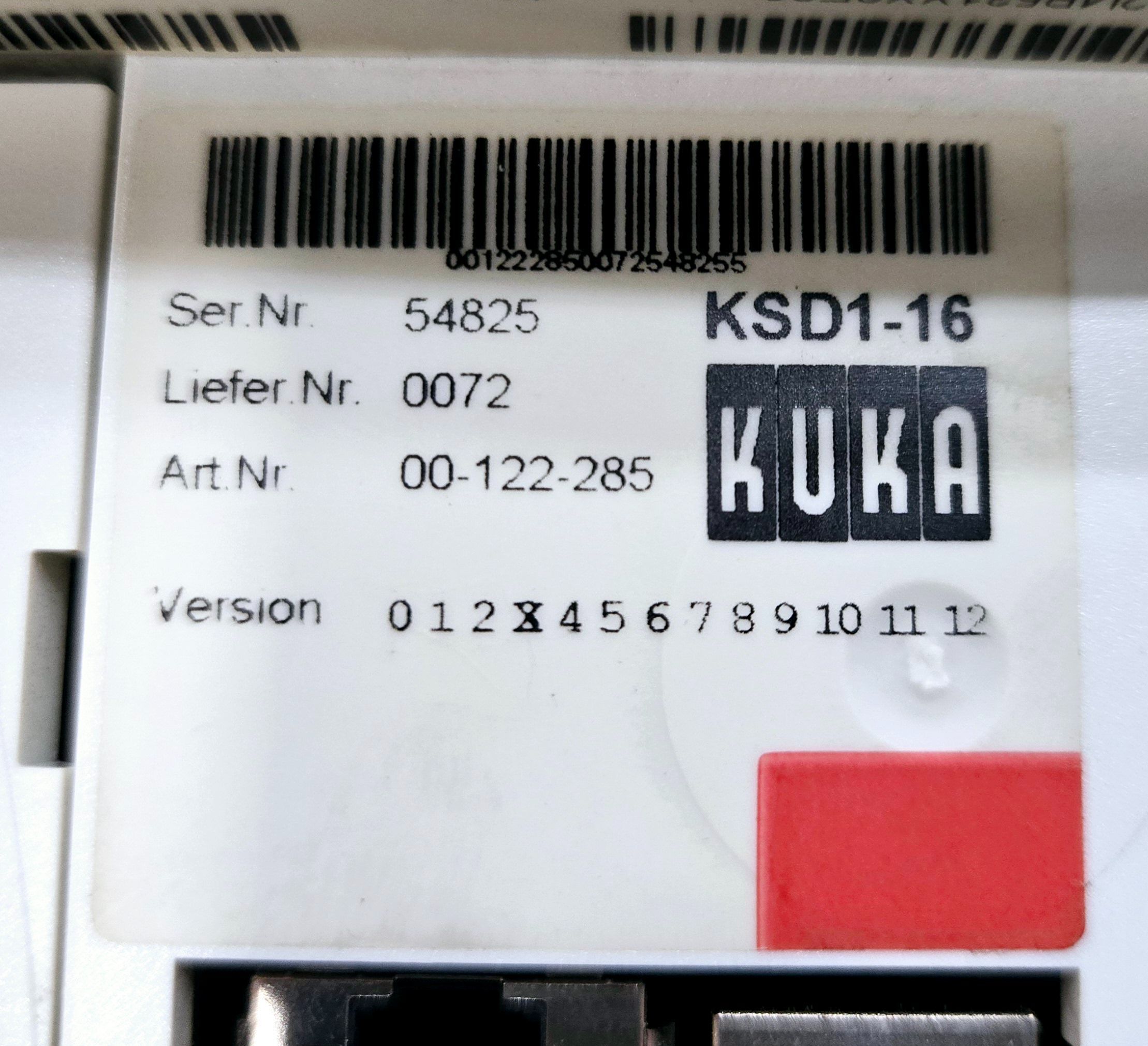 KUKA KSD1-16 V3 SERVO DRIVE USED 3