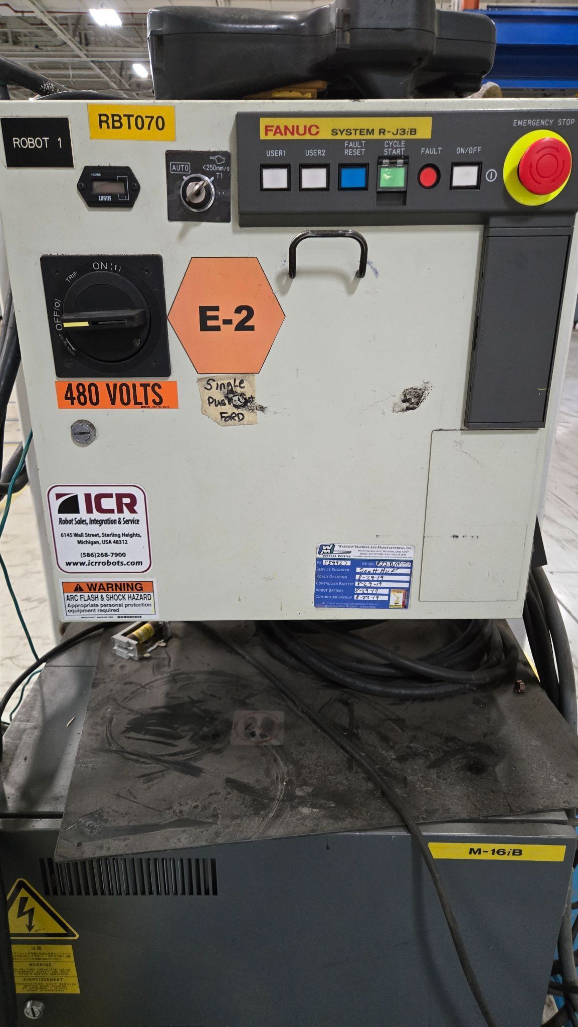 FANUC M‑16iB/20 Complete w/ R‑J3iB Controller USED 12