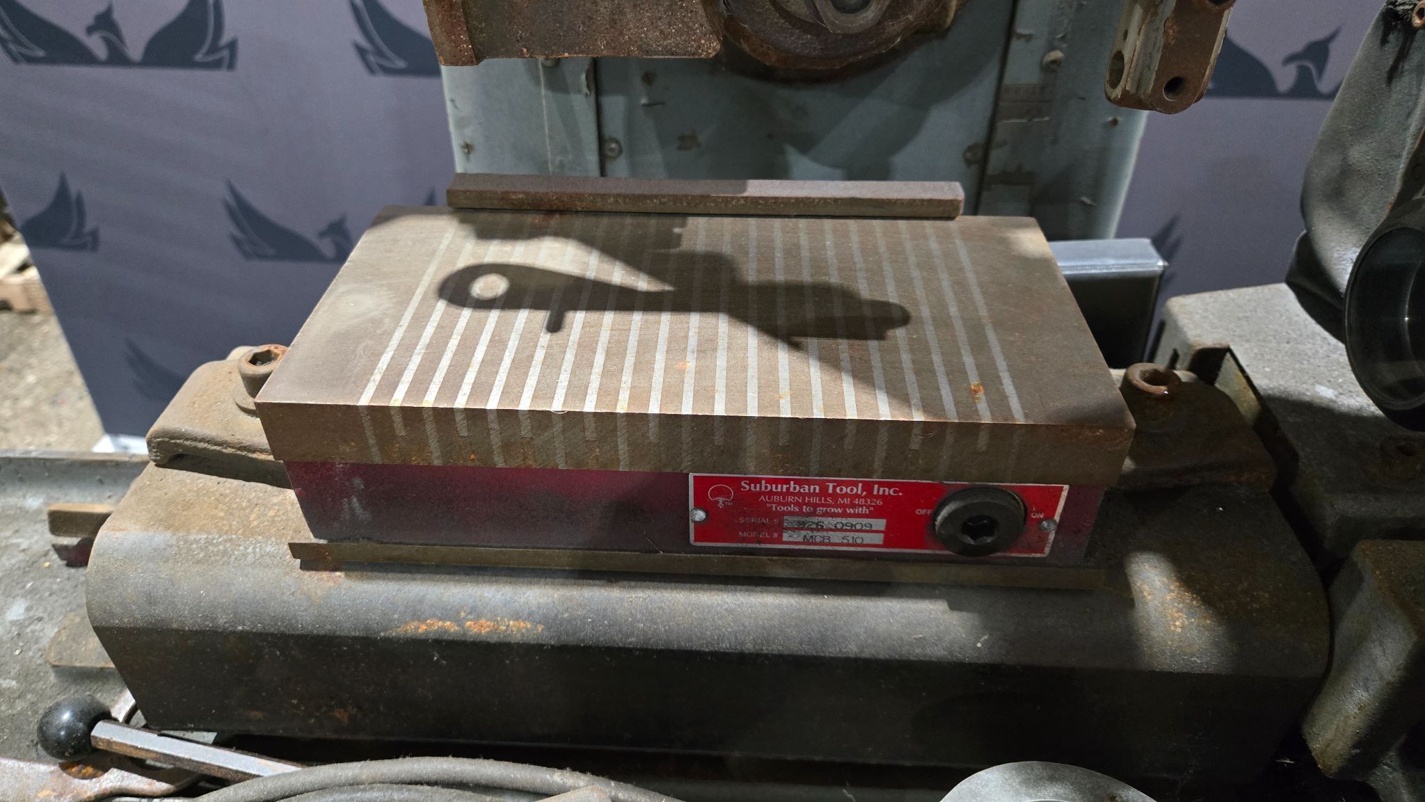PARKER MAJESTIC 129-6 SURFACE GRINDER 230/460 MOTOR SPINDLE 1209-6 USED 6